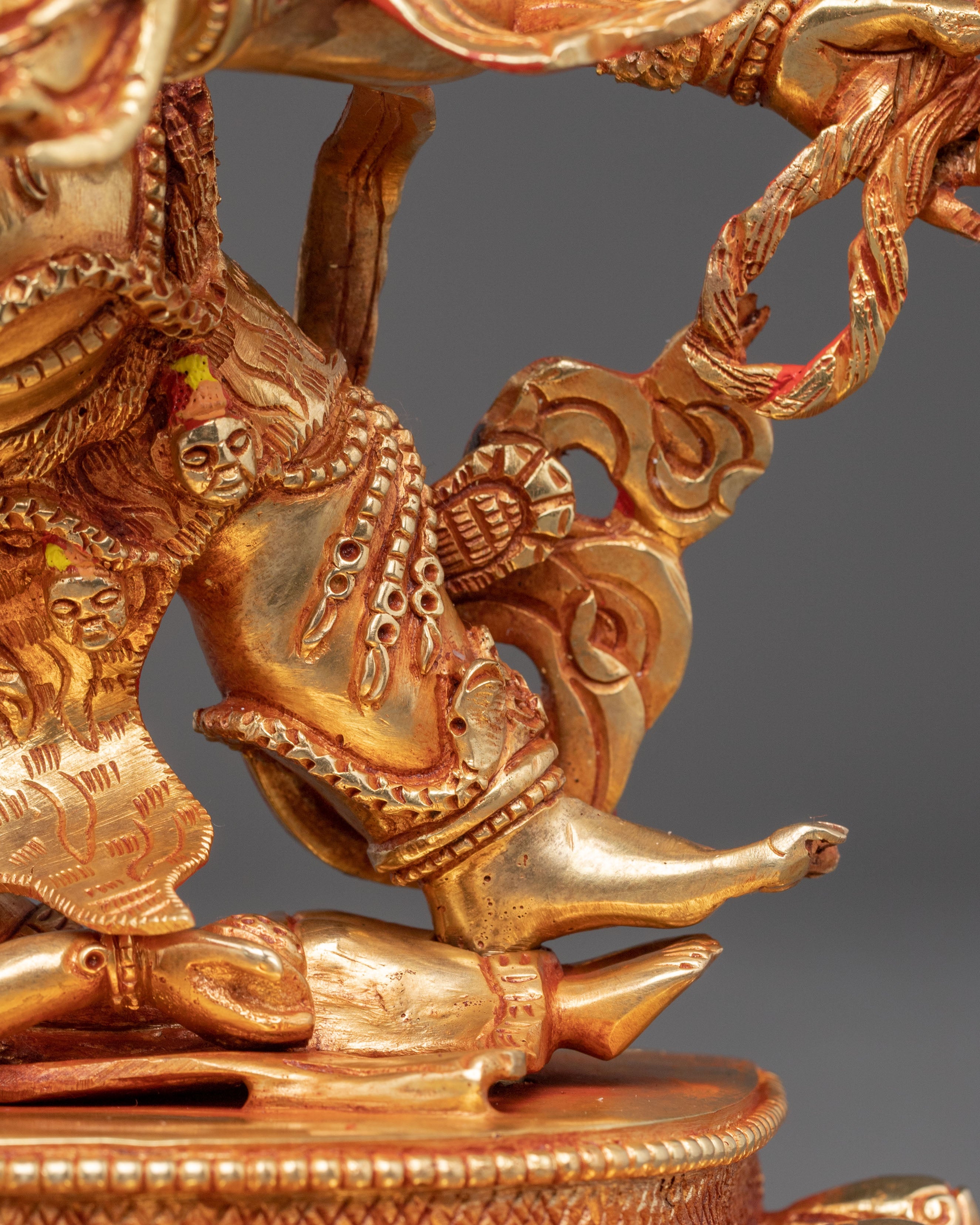 Six Armed Mahakala Protector Statue | Wrathful Deity