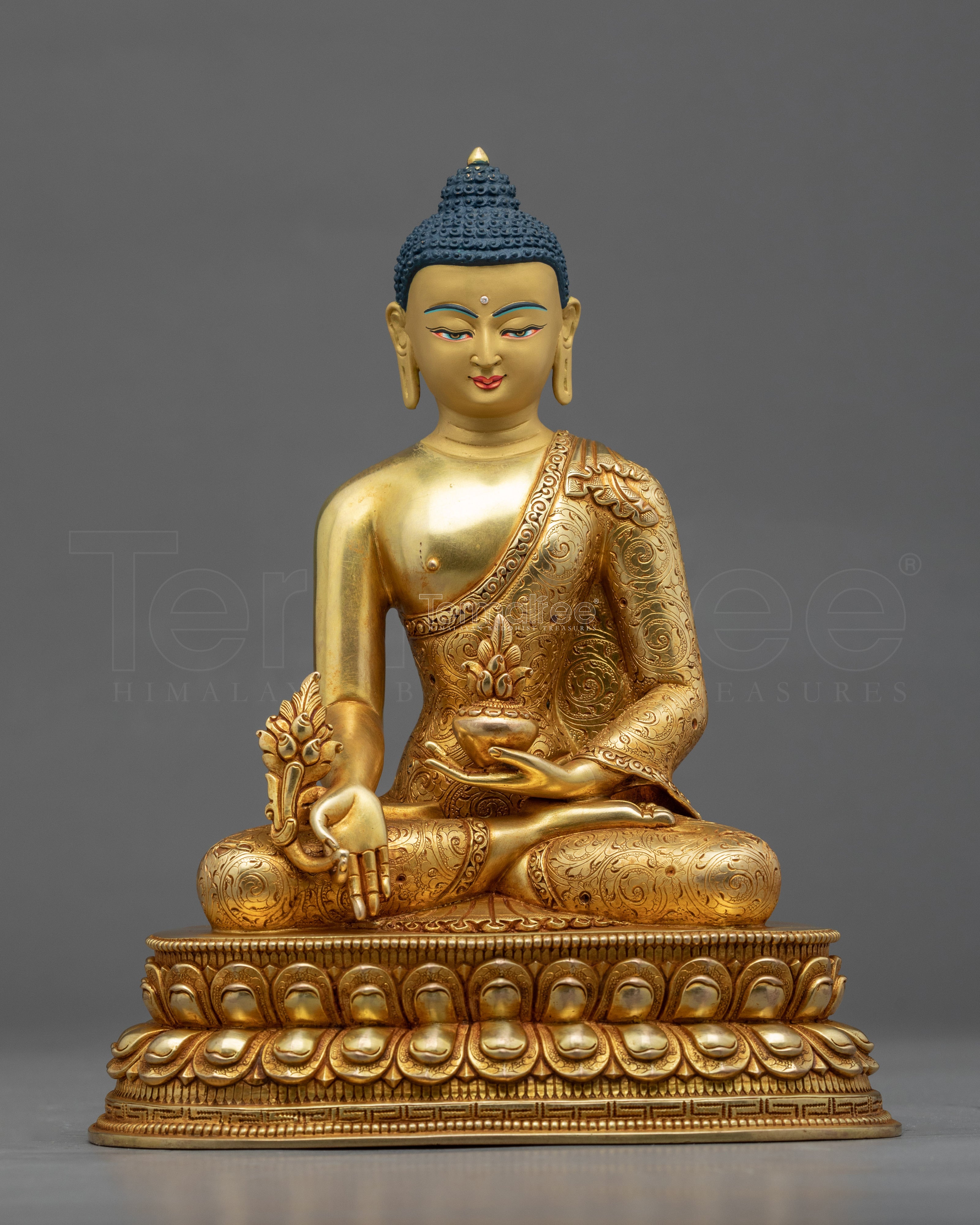 Medicine Buddha Sadhana Sculpture | Traditional Himalayan Art - Termatree