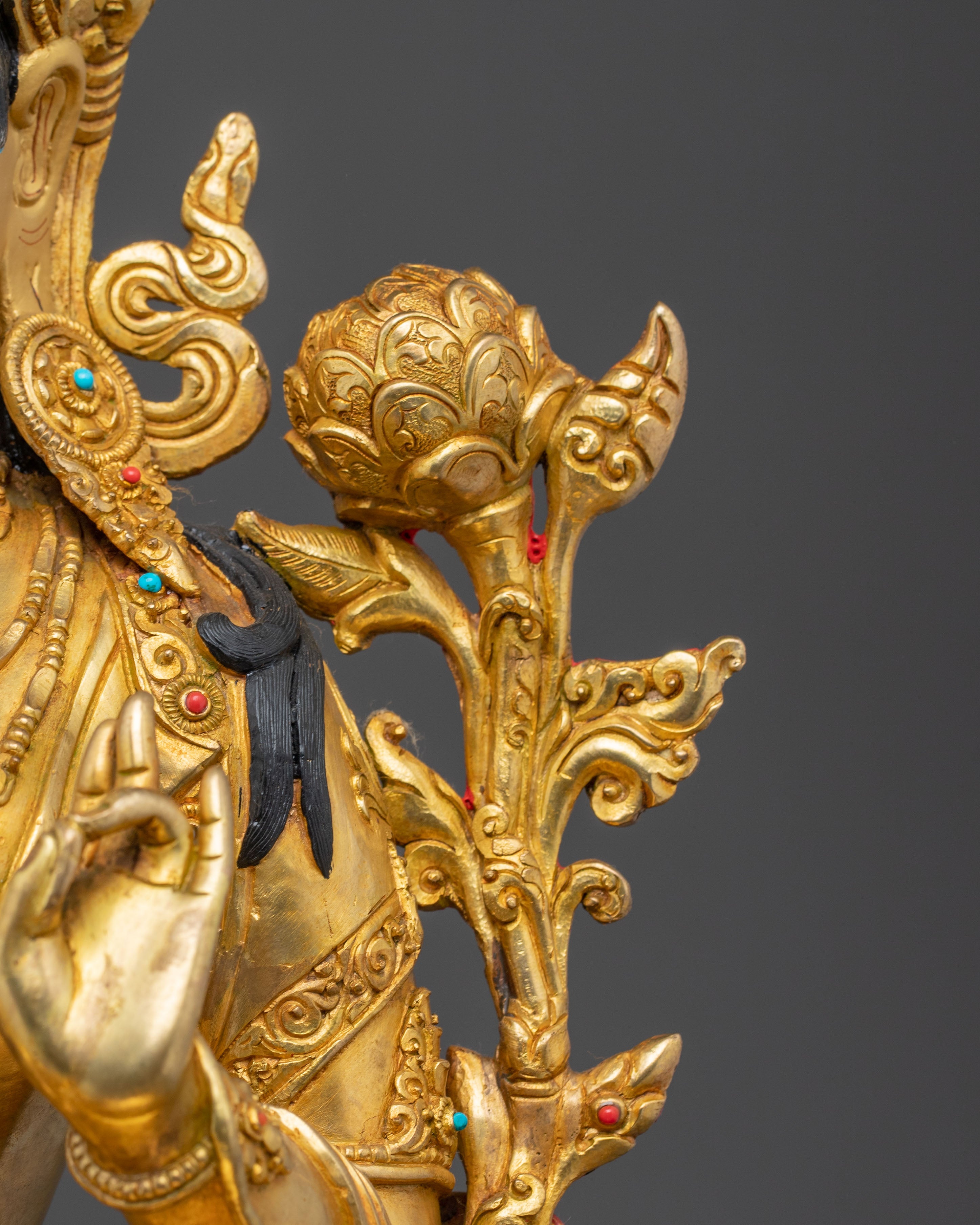 Handcrafted Beautiful Statue of Mother Green Tara | Buddhist Goddess of Compassion