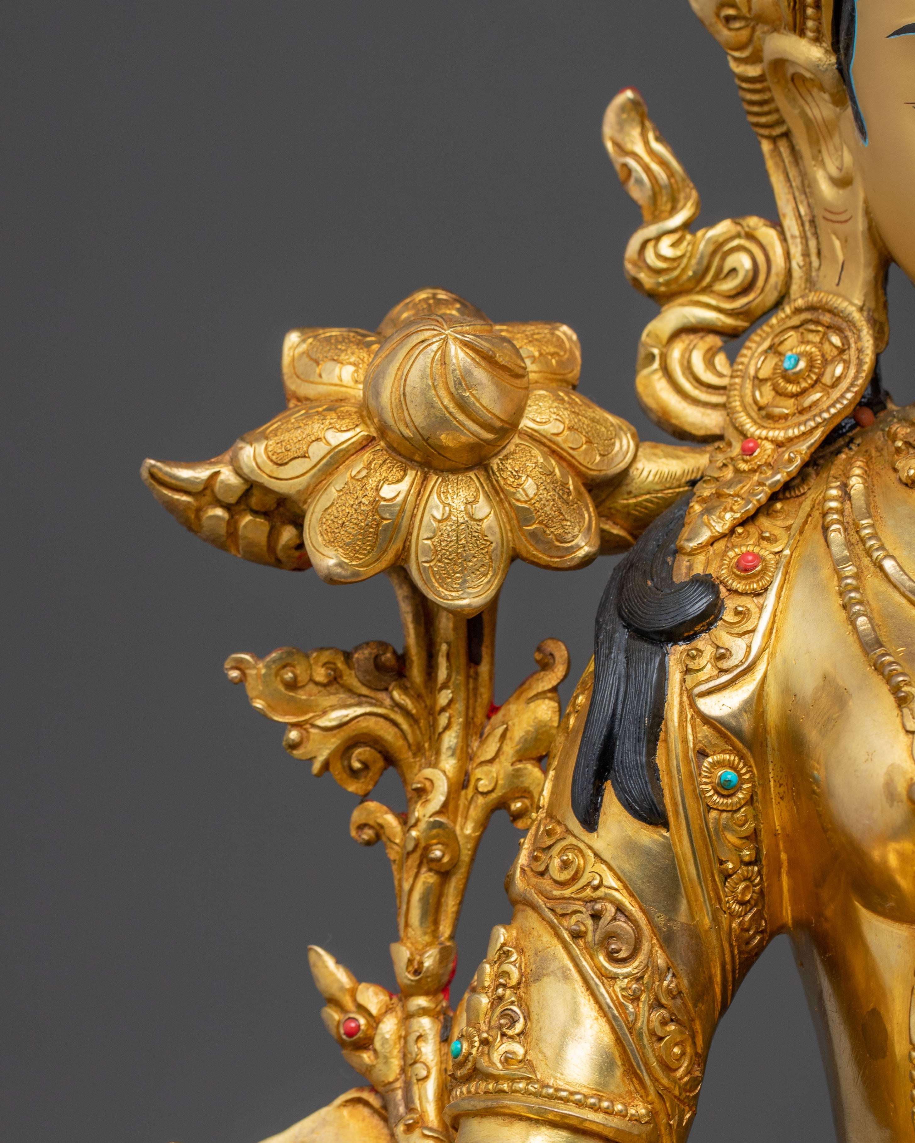 Handcrafted Beautiful Statue of Mother Green Tara | Buddhist Goddess of Compassion