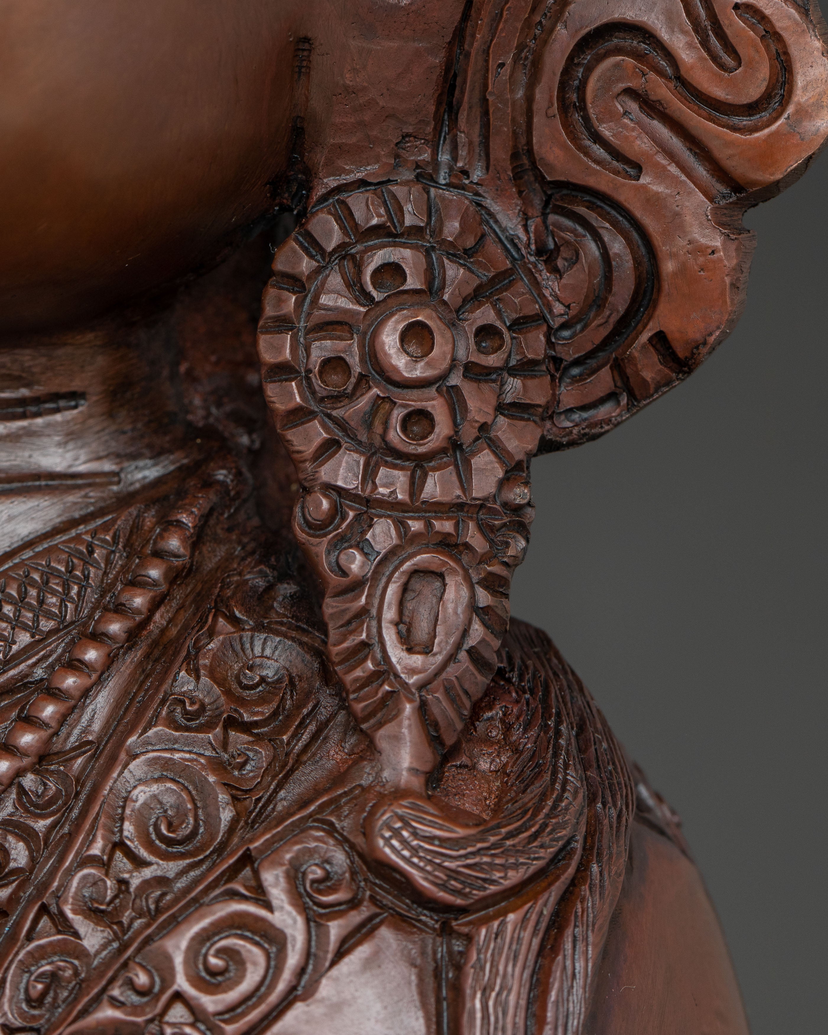 Oxidized Copper Statue of Guru Padmasambhava | Founder of Vajrayana