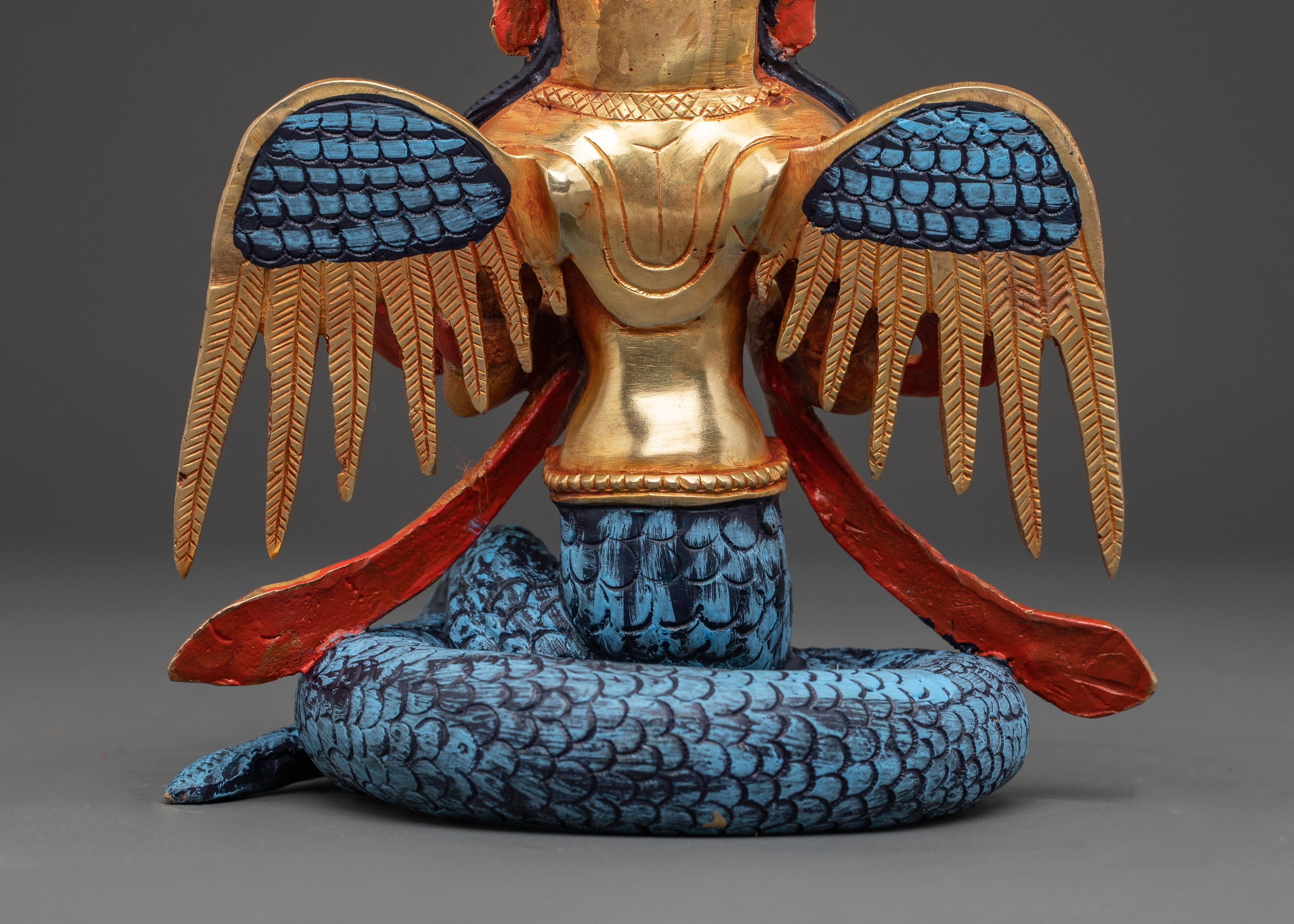 Mythical Deity Nagkanya Statue | Traditional Indonesian Art