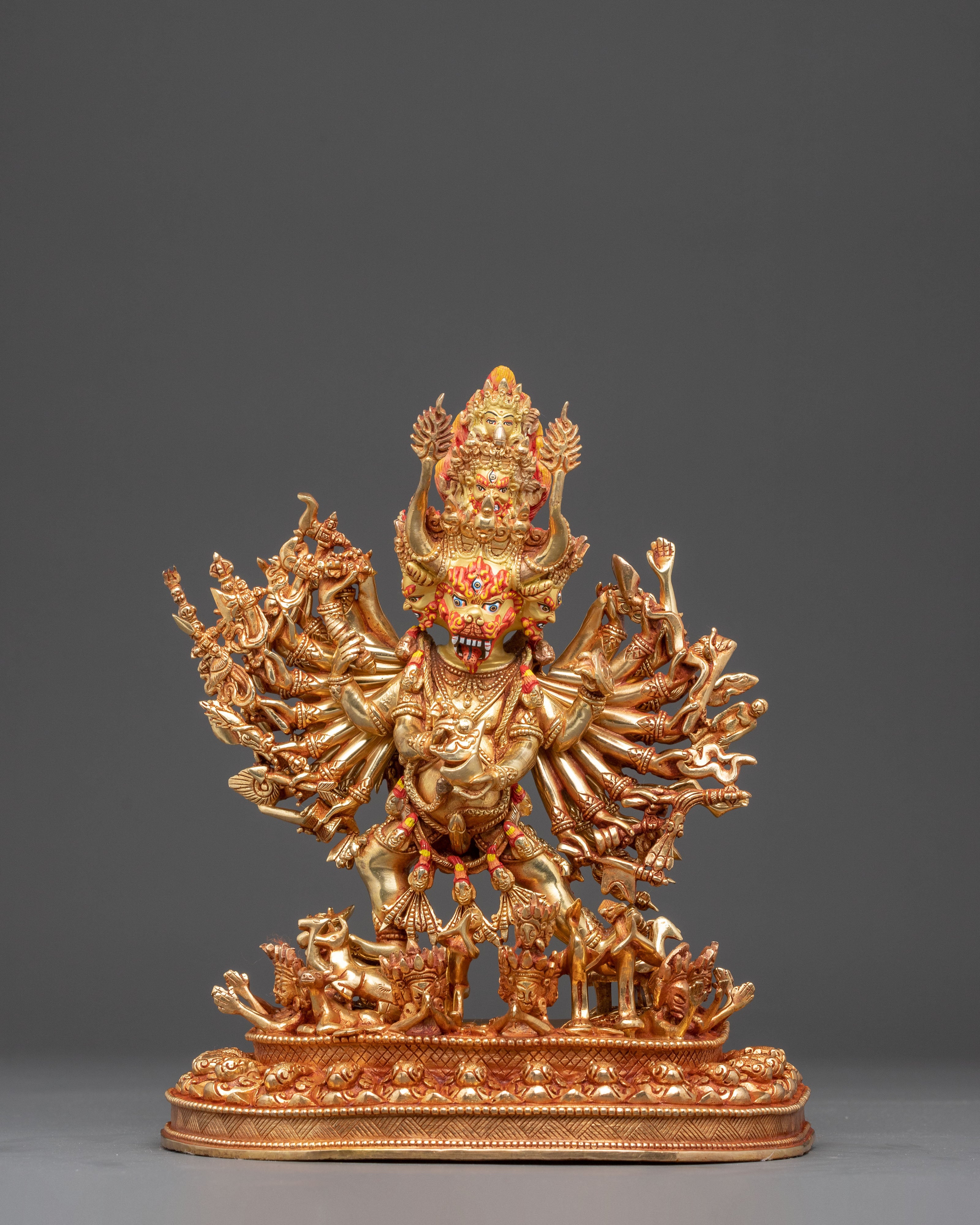 Handcrafted Statue of Yamantaka Manifestation of Manjushri | Guardian of Wisdom