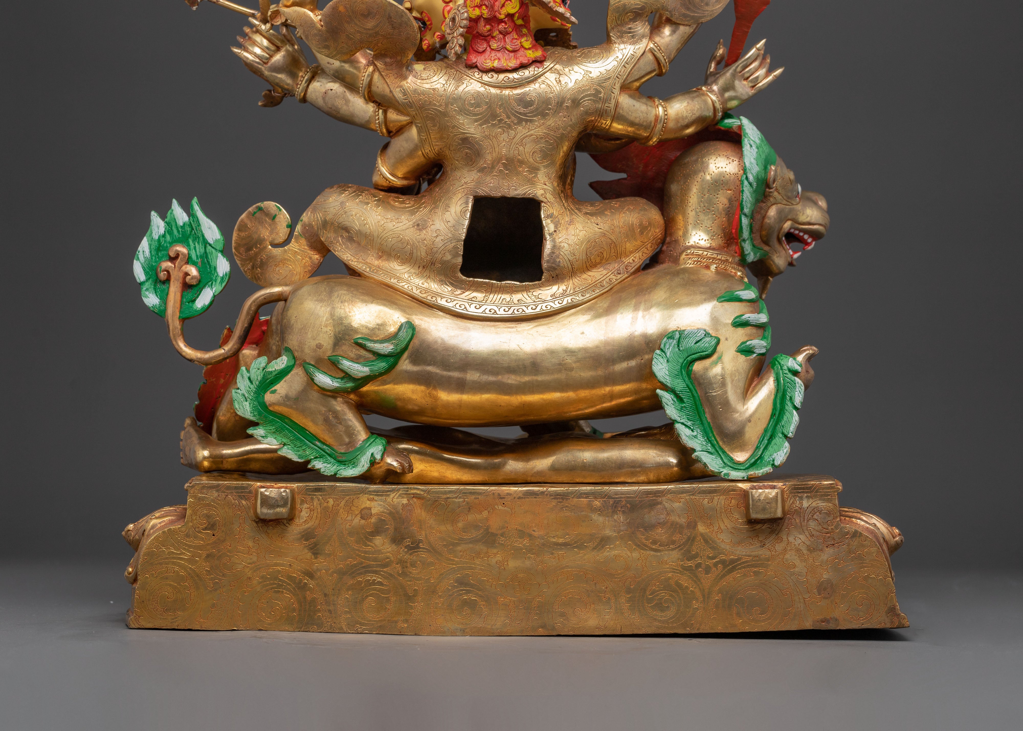 Pehar Gyalpo Statue: Protector of the Dharma | Wrathful Tibetan Deity