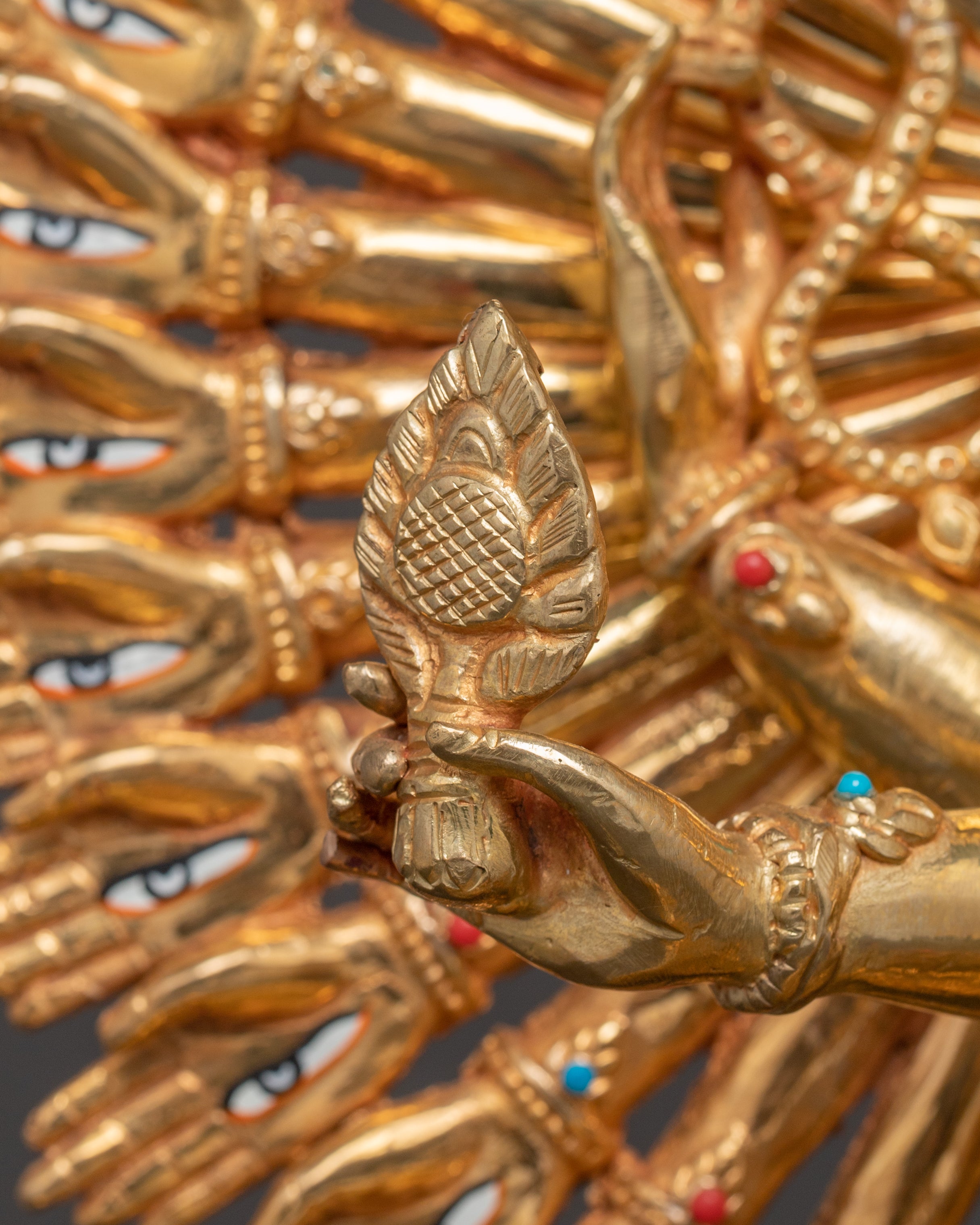 Handcrafted 1000 Armed Chenrezig Radiant Statue | Bodhisattva of Compassion