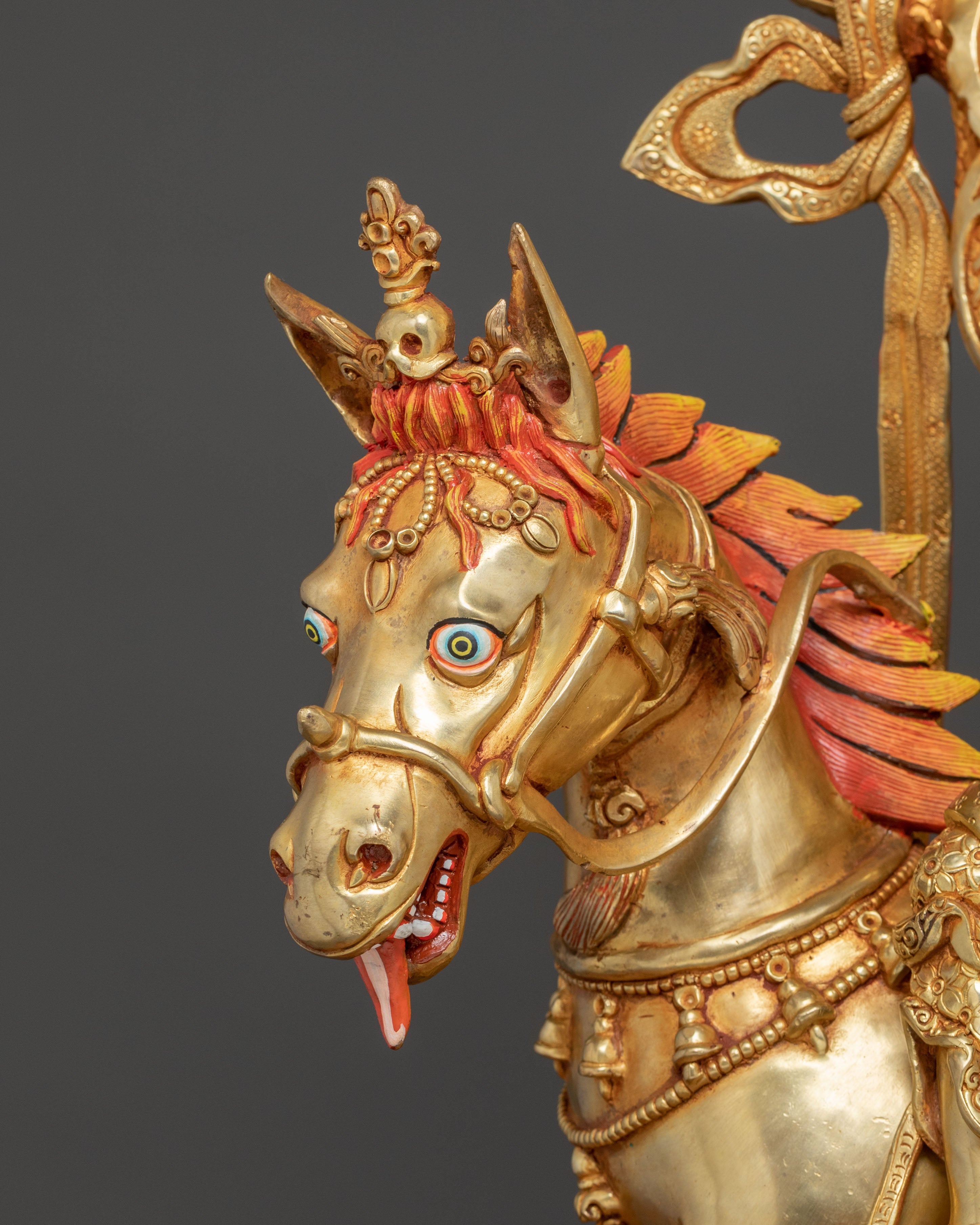 King Gesar Statue: The Lion King of Ling | Nepalese Handcrafted Masterpiece