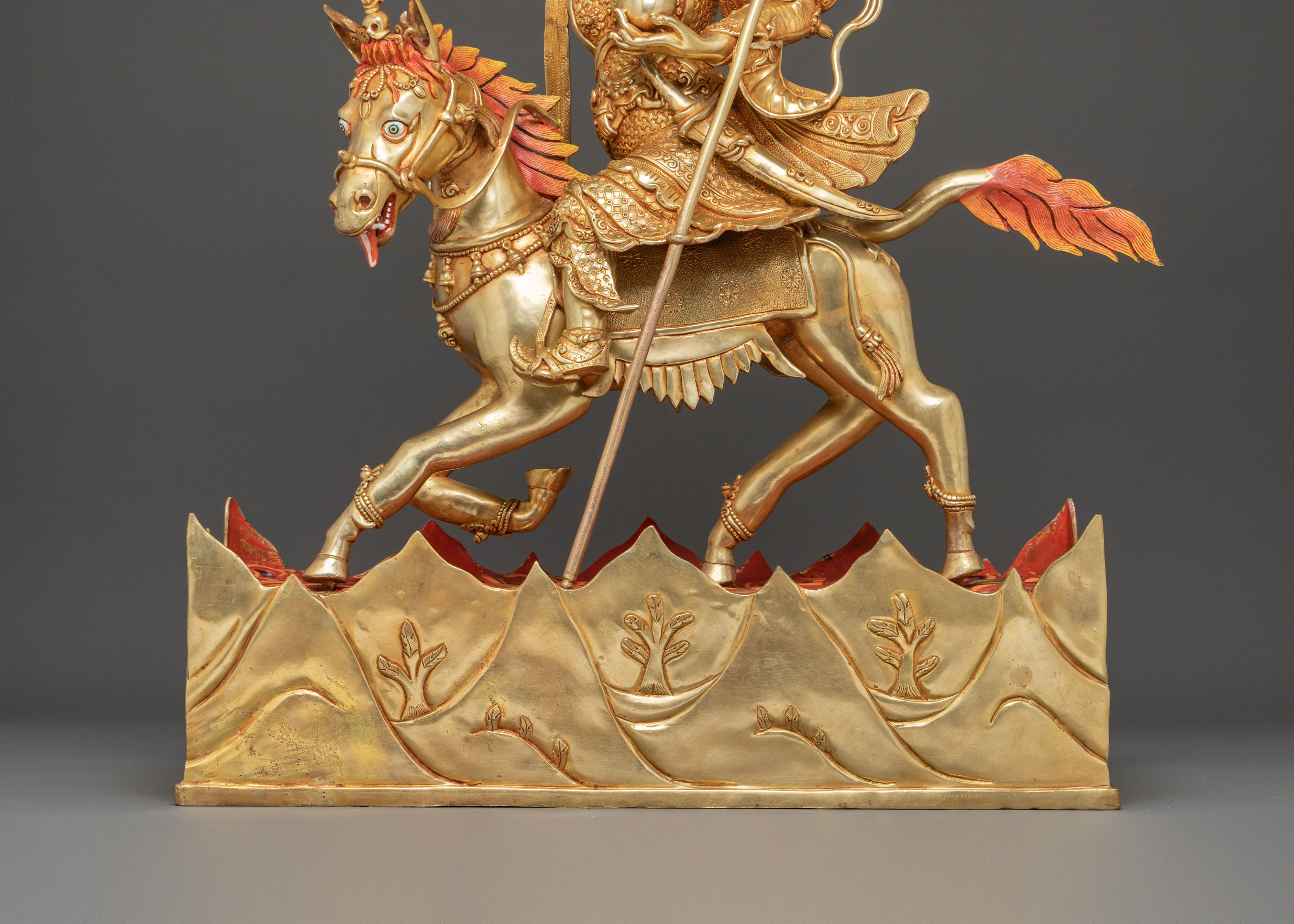 King Gesar Statue: The Lion King of Ling | Nepalese Handcrafted Masterpiece