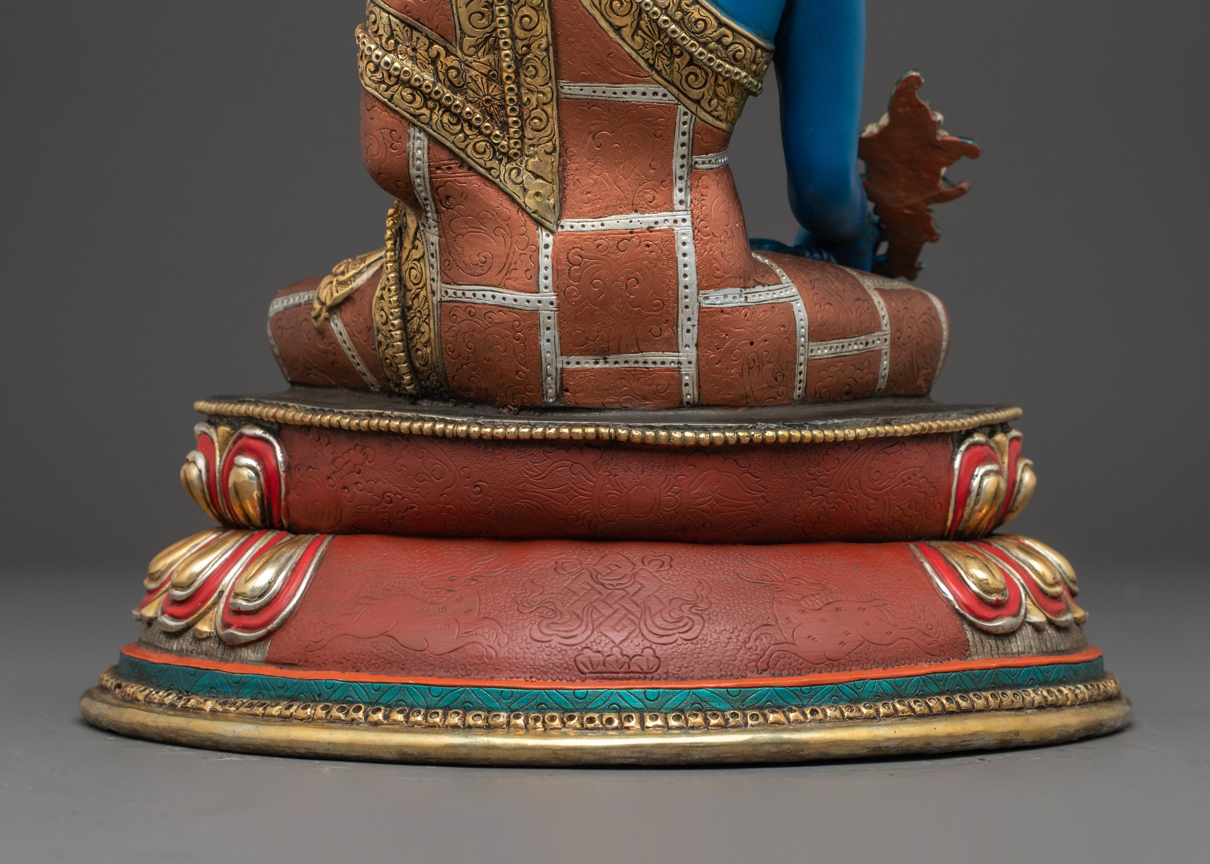 Medicine Buddha Promote Recovery and Longevity Statue | Traditional Himalayan Art