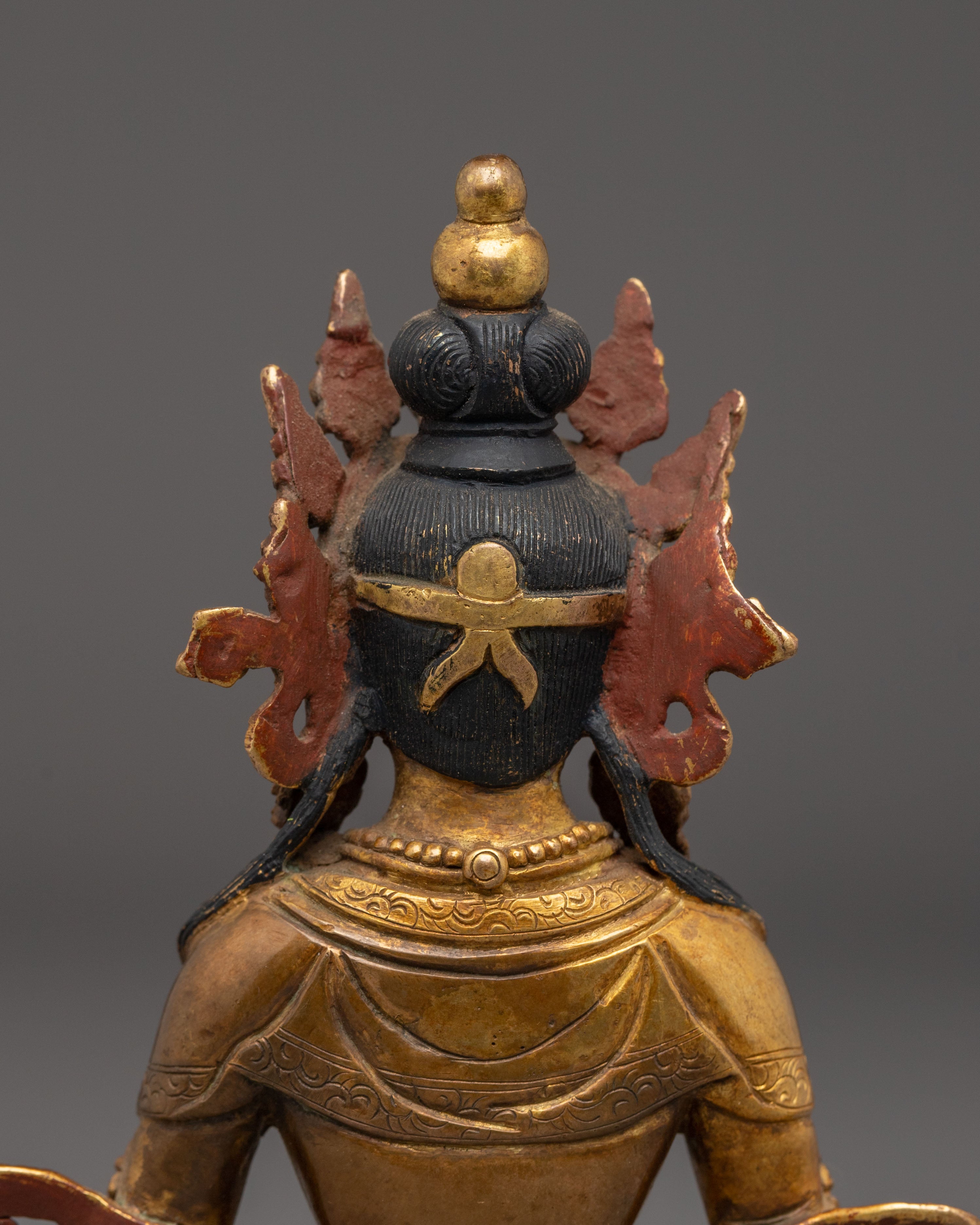 Amitayus Statue with Antique Finish | Meditation Idol