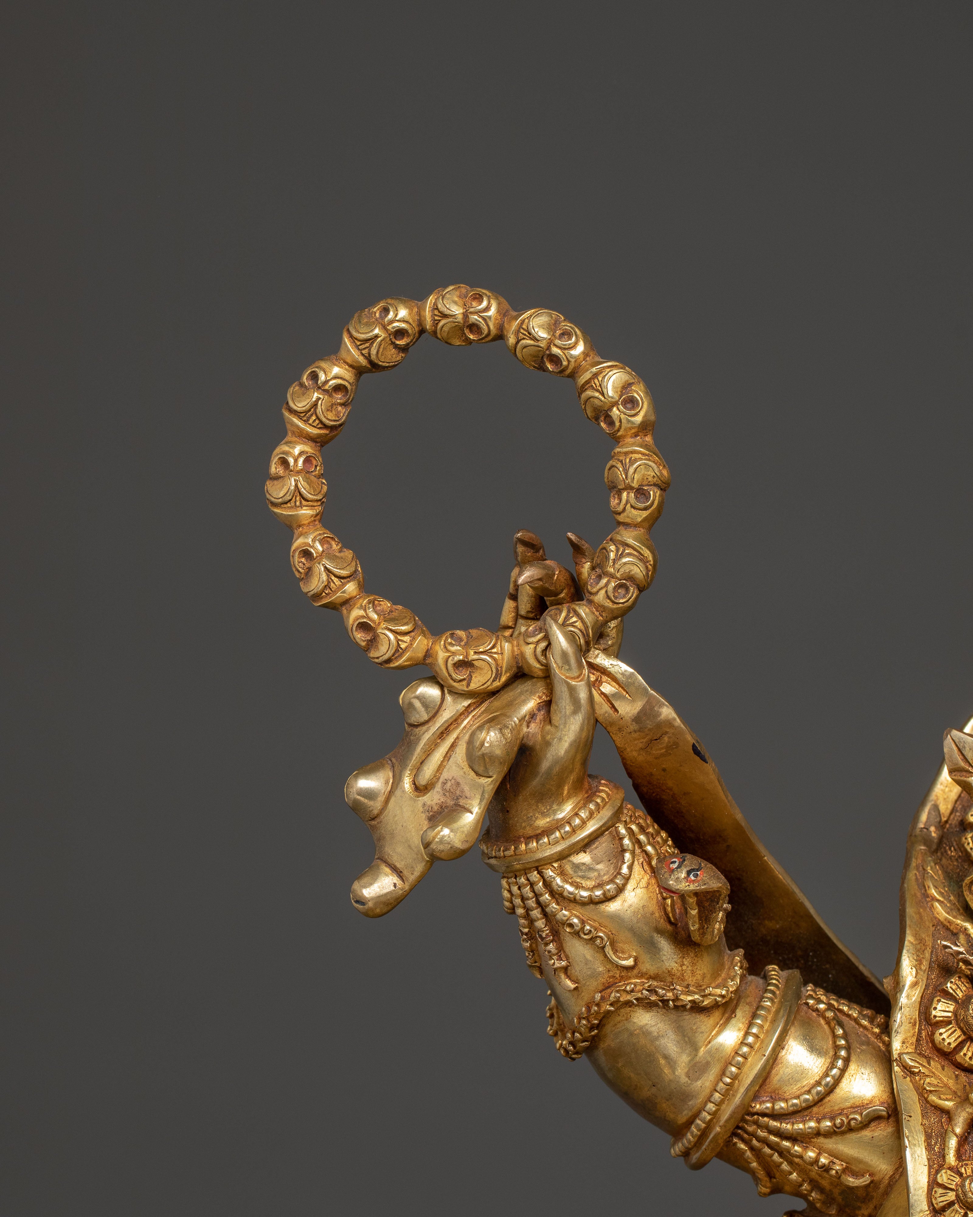 Statue of Wrathful Six-Armed Mahakala | Protector Deity of Dharma