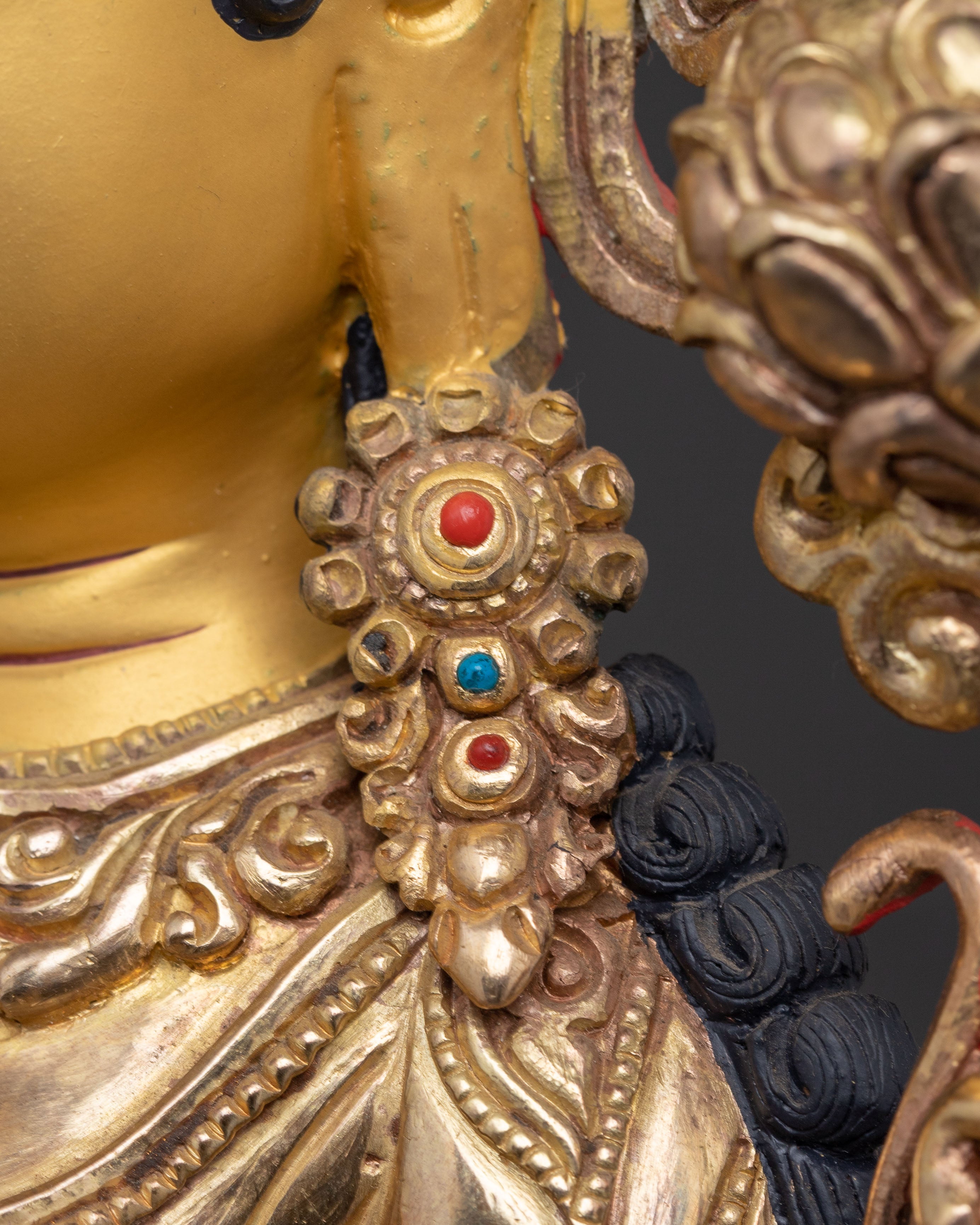 Green Tara Golden Statue: Mother of Liberation | Goddess of Compassion