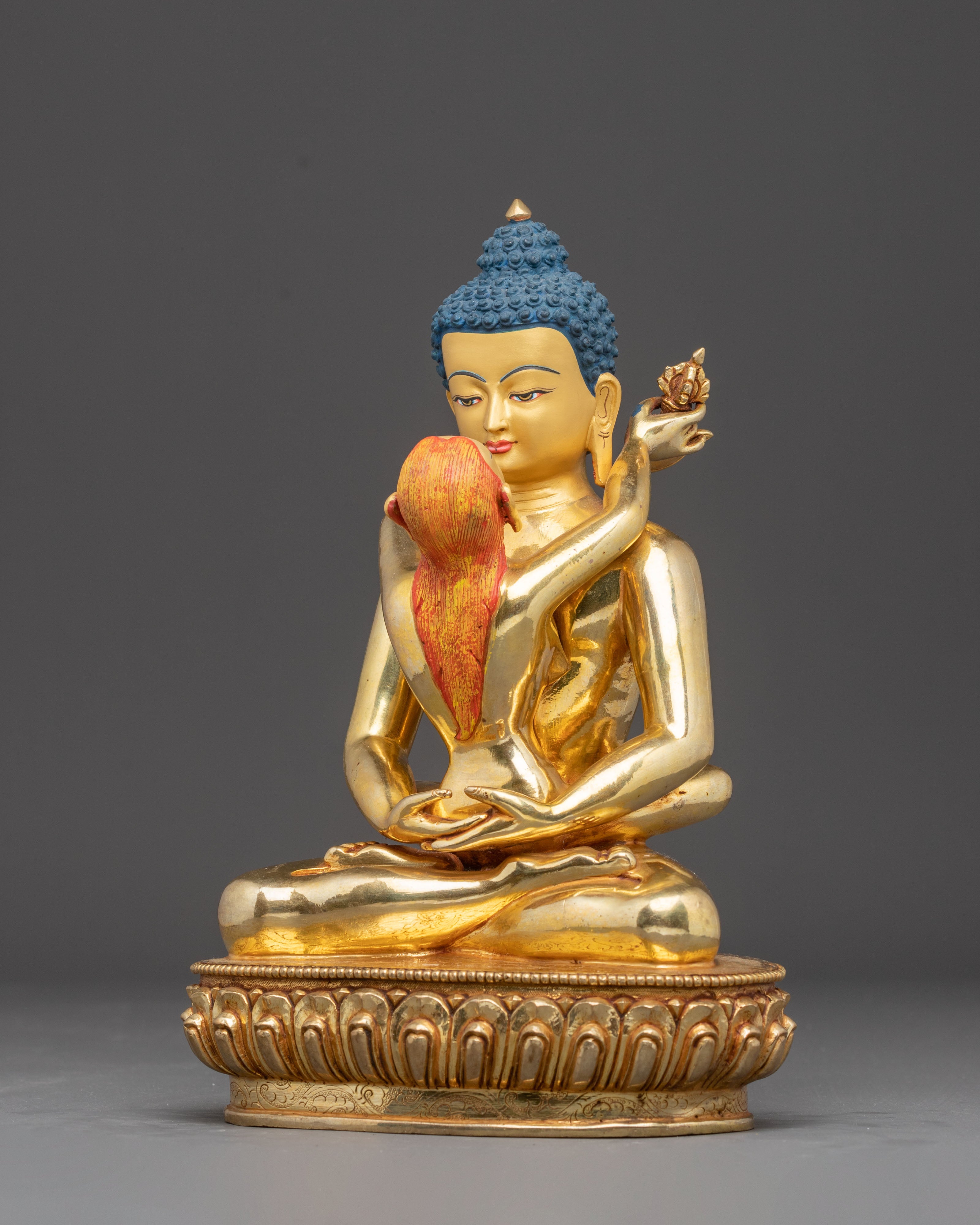 Statue of Buddha Samanthabhadra with Samanthabhadri