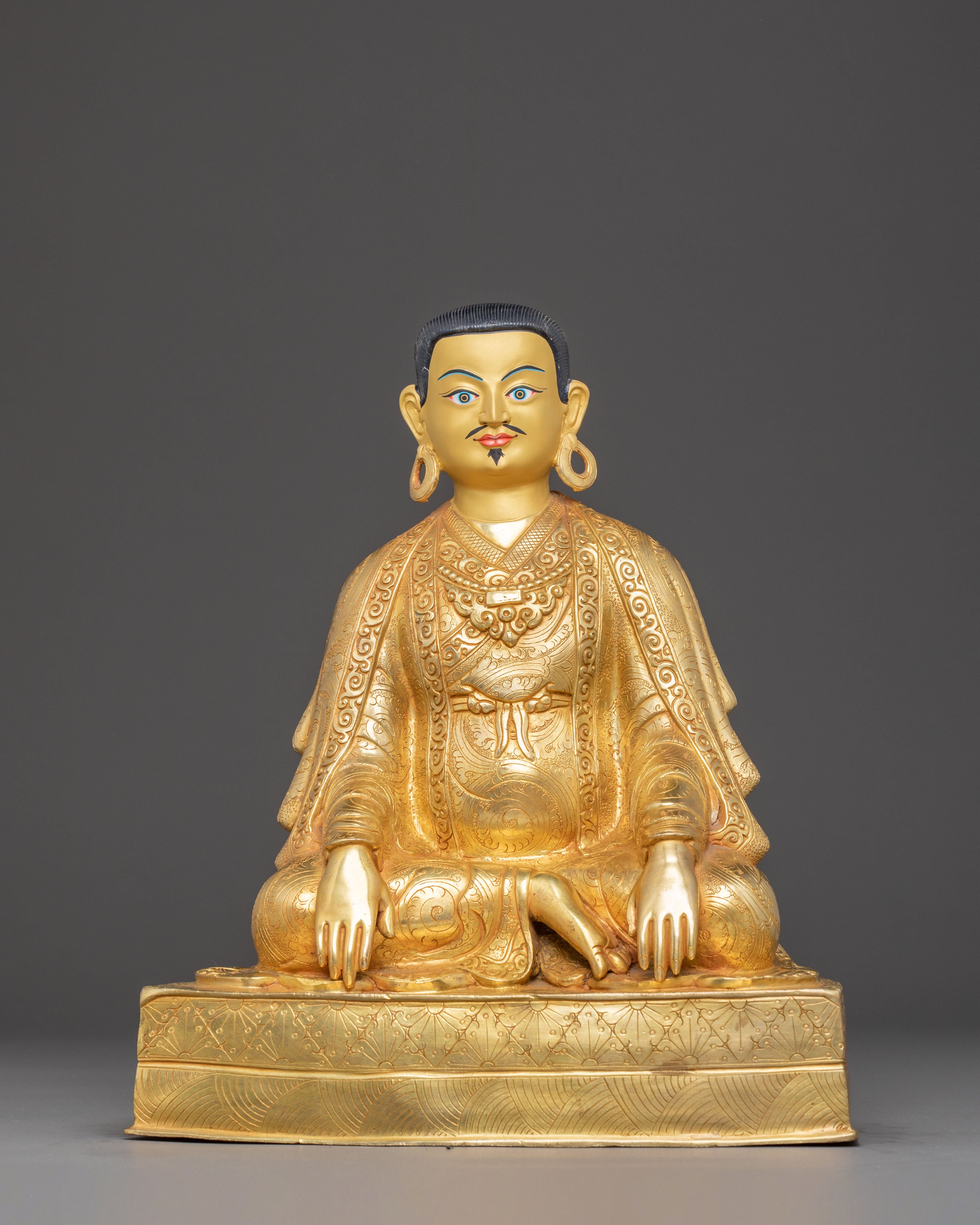 Marpha and Gompopa Statue Set | Revered Kagyu Masters