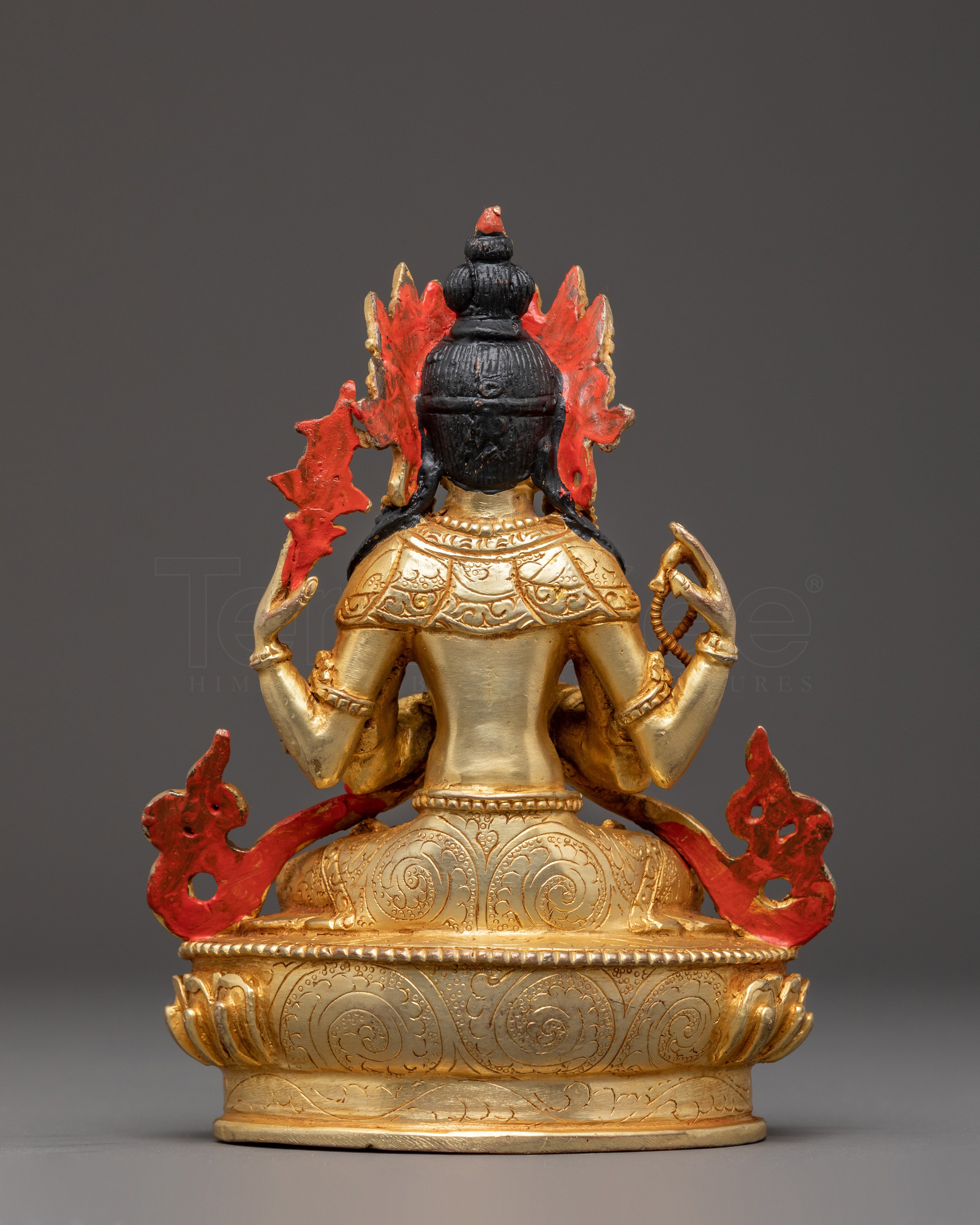 Figurine of Bodhisattva Chenrezig | Four Armed Avalokiteshvara Statue