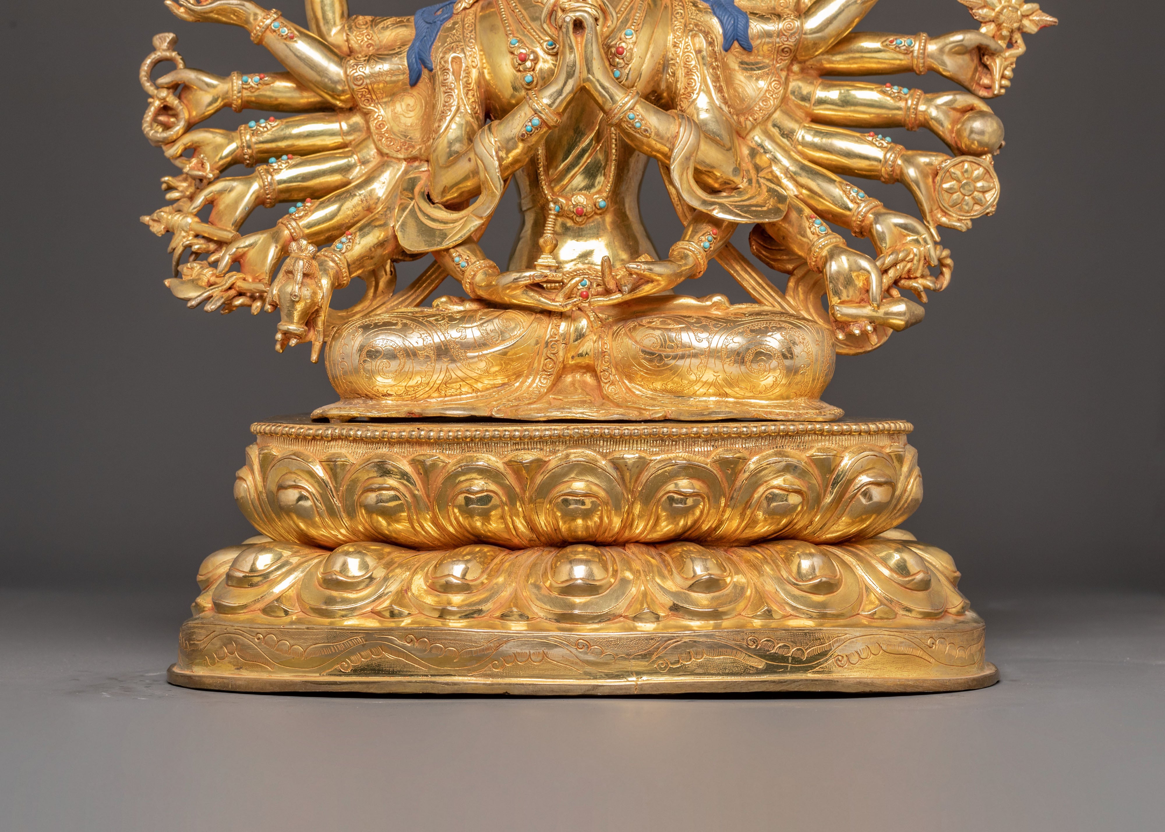 Magnificent Chundi Golden Statue | Embodiment of Purification and Power