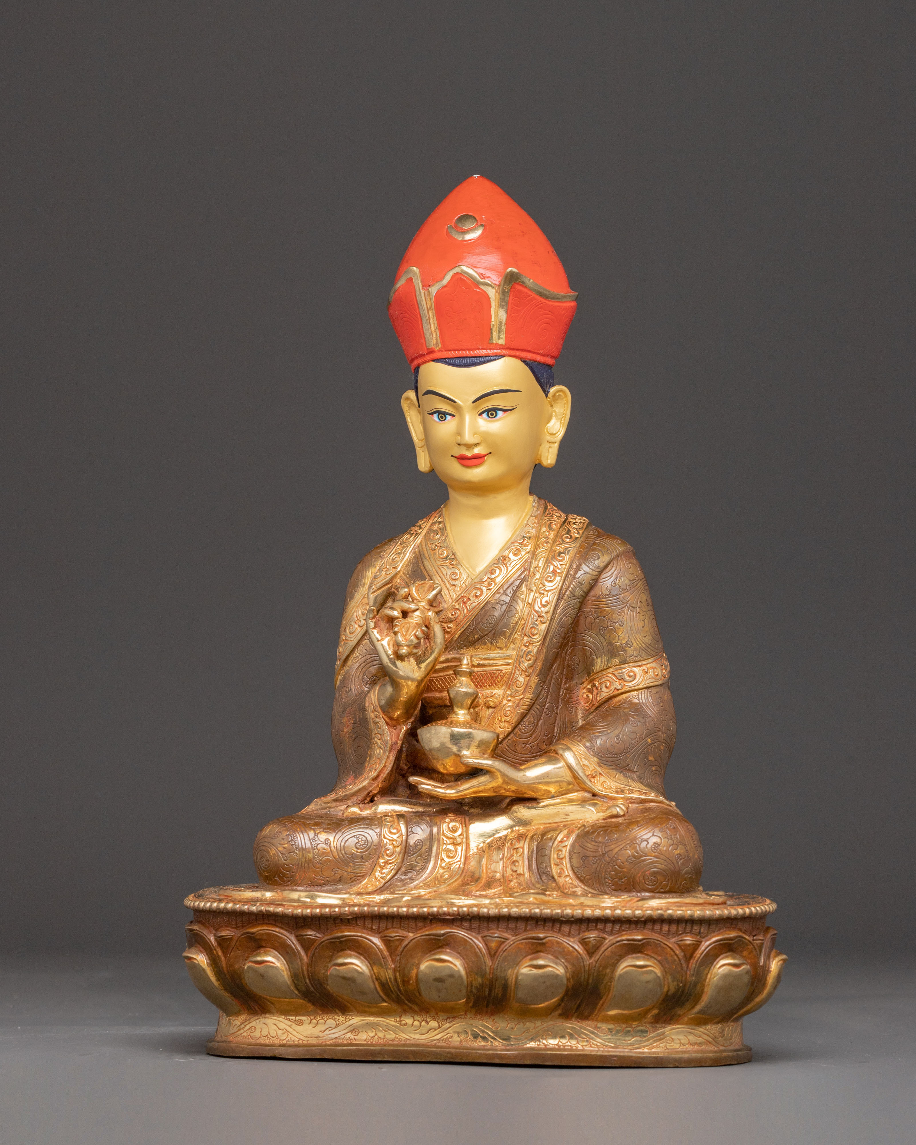 Lineage Masters Statue Set | Long Chengpa, Jigme Lingpa, & Karmapa