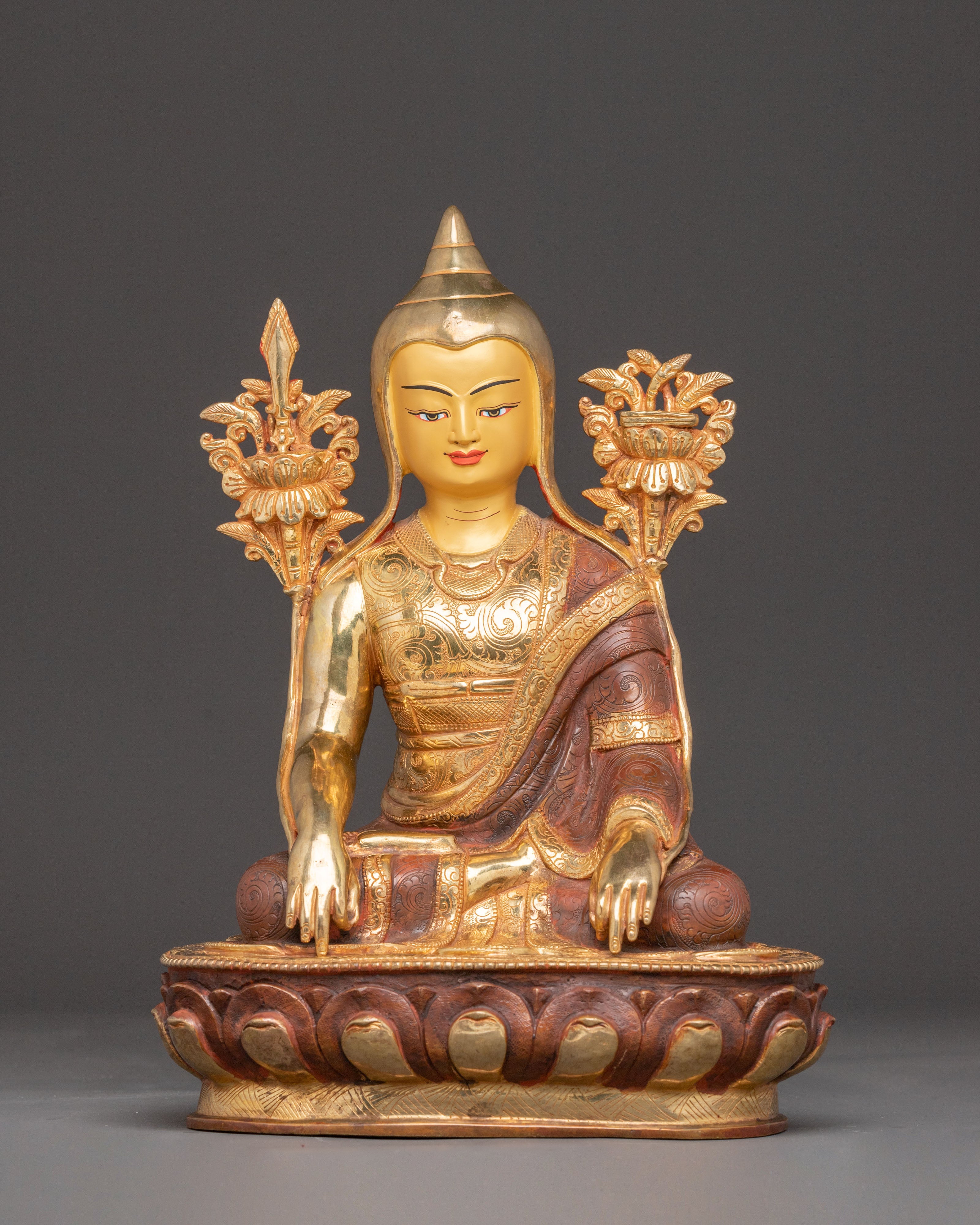 Lineage Masters Statue Set | Long Chengpa, Jigme Lingpa, & Karmapa