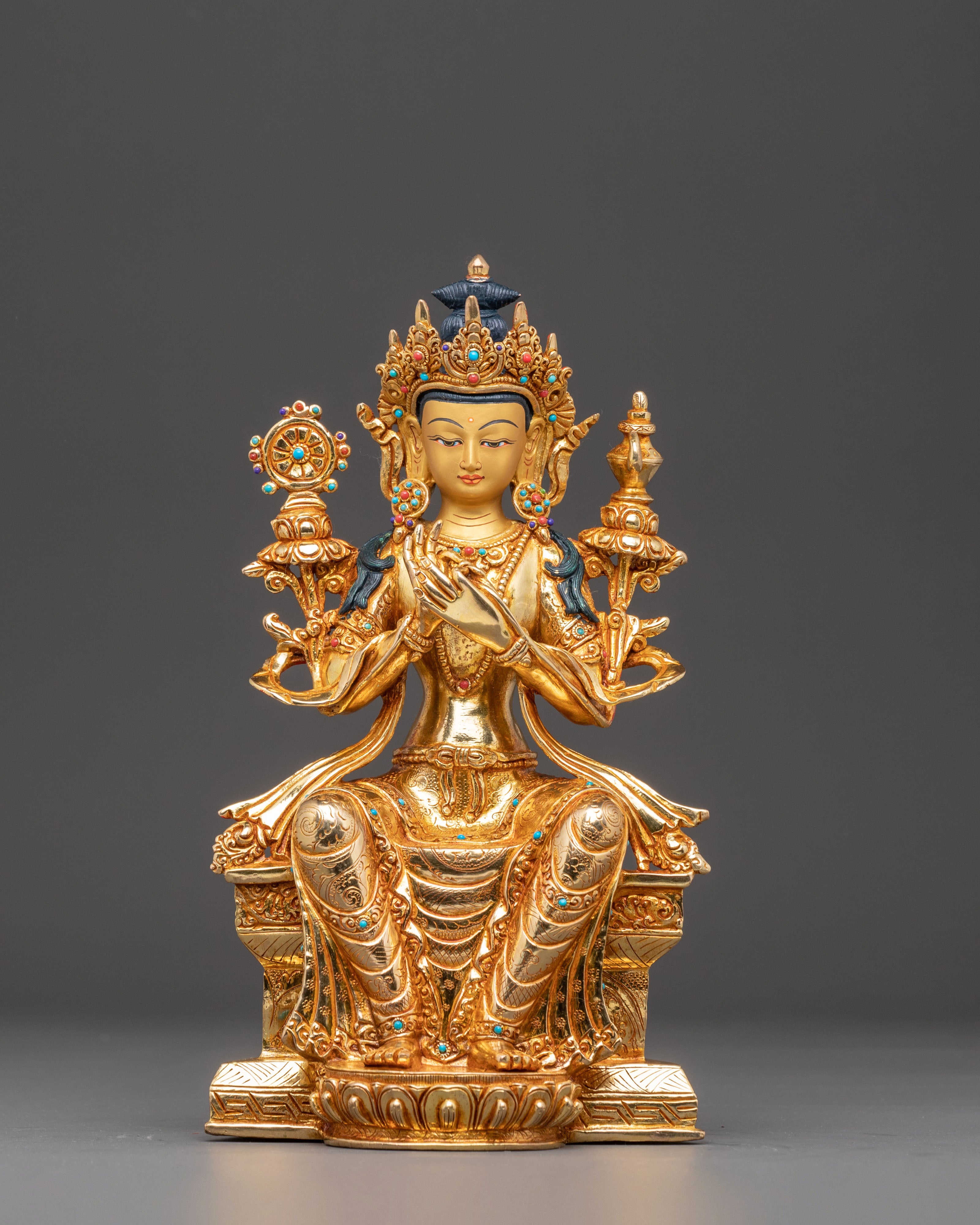 Handcrafted Statue of Future Buddha Maitreya | Buddha of Loving-Kindness