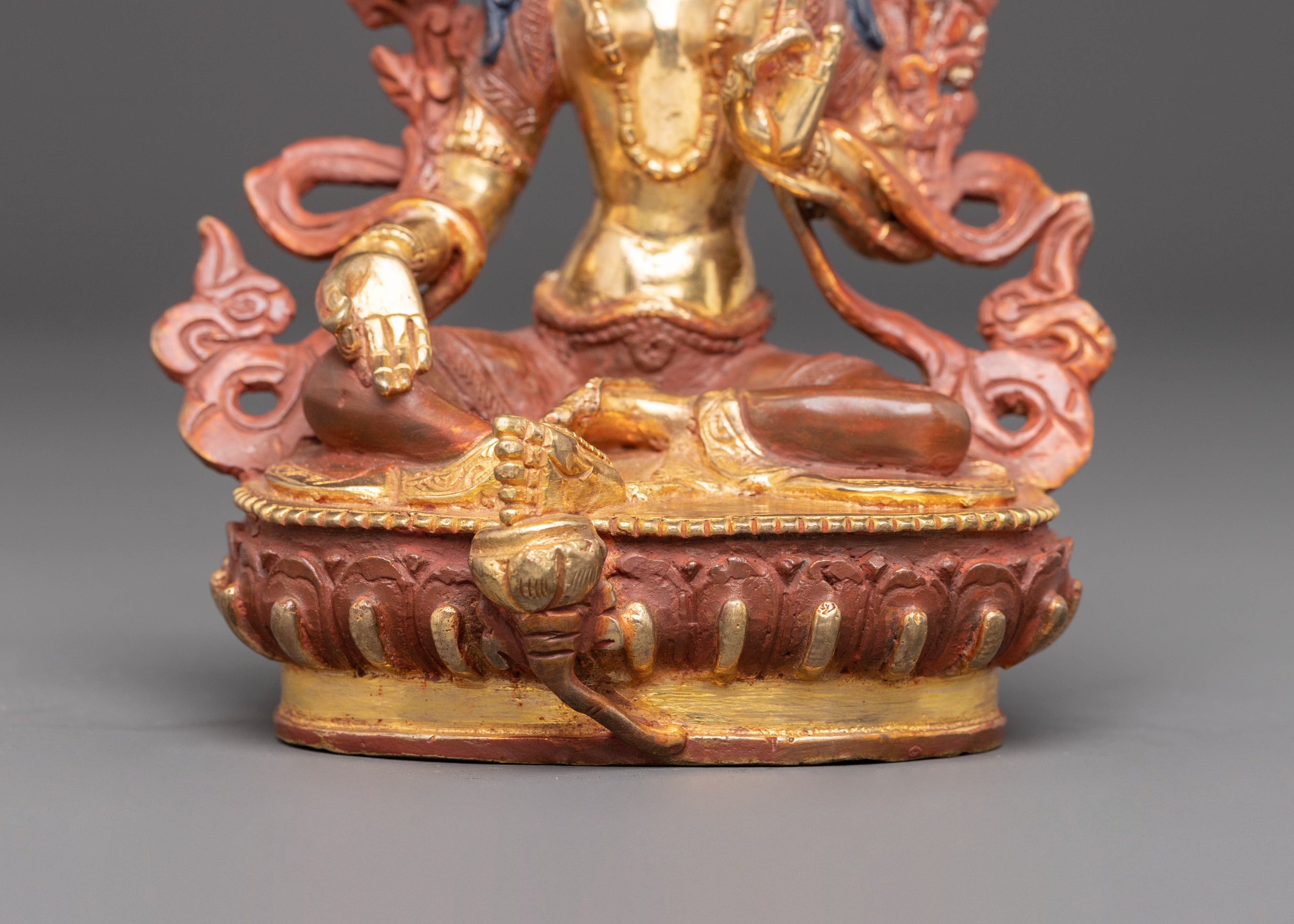 Green Tara Statue from Nepal | Compassion and Protection Deity