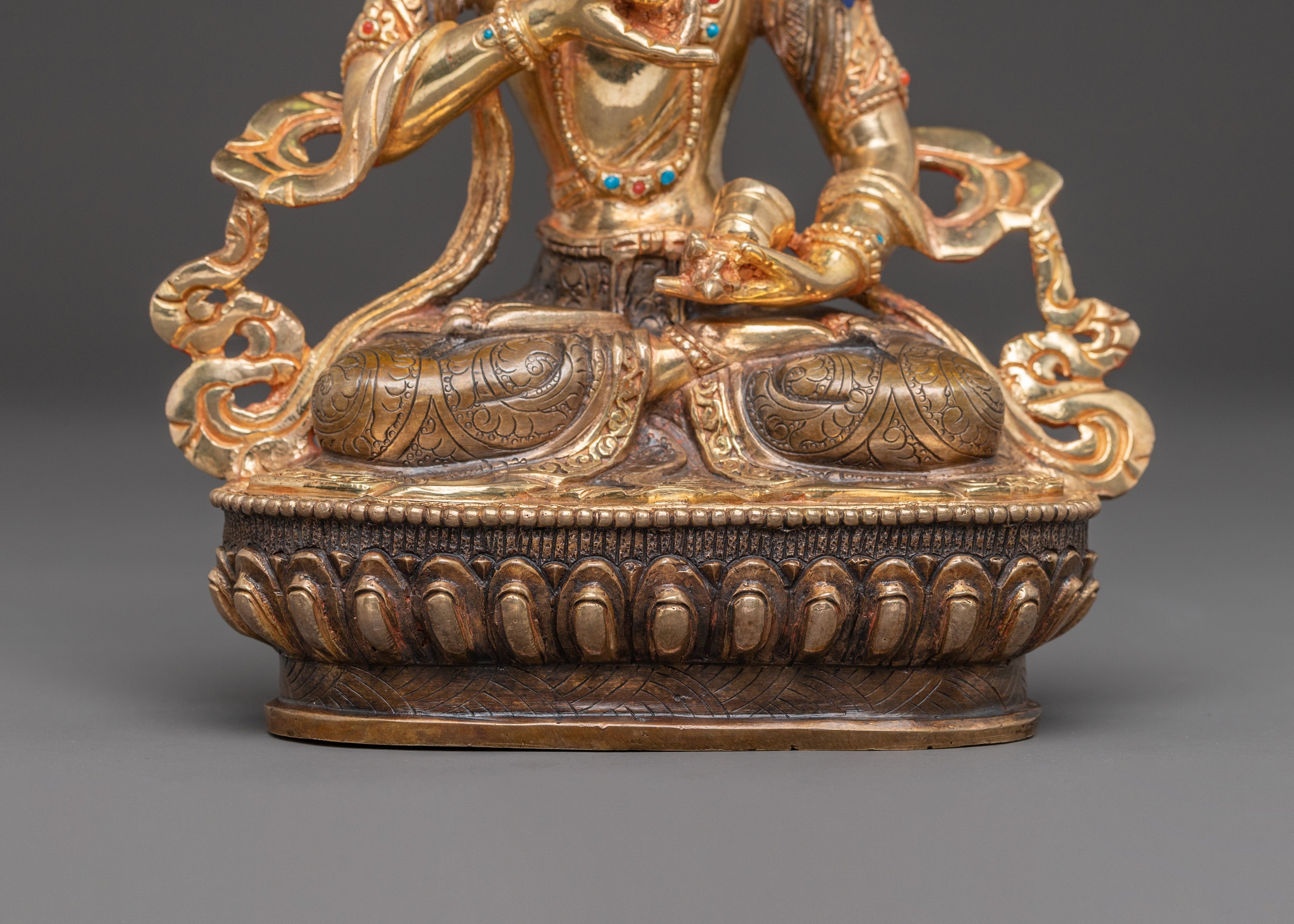 Vajrasattva Golden Statue of Purification | Tantric Purifier for Altar