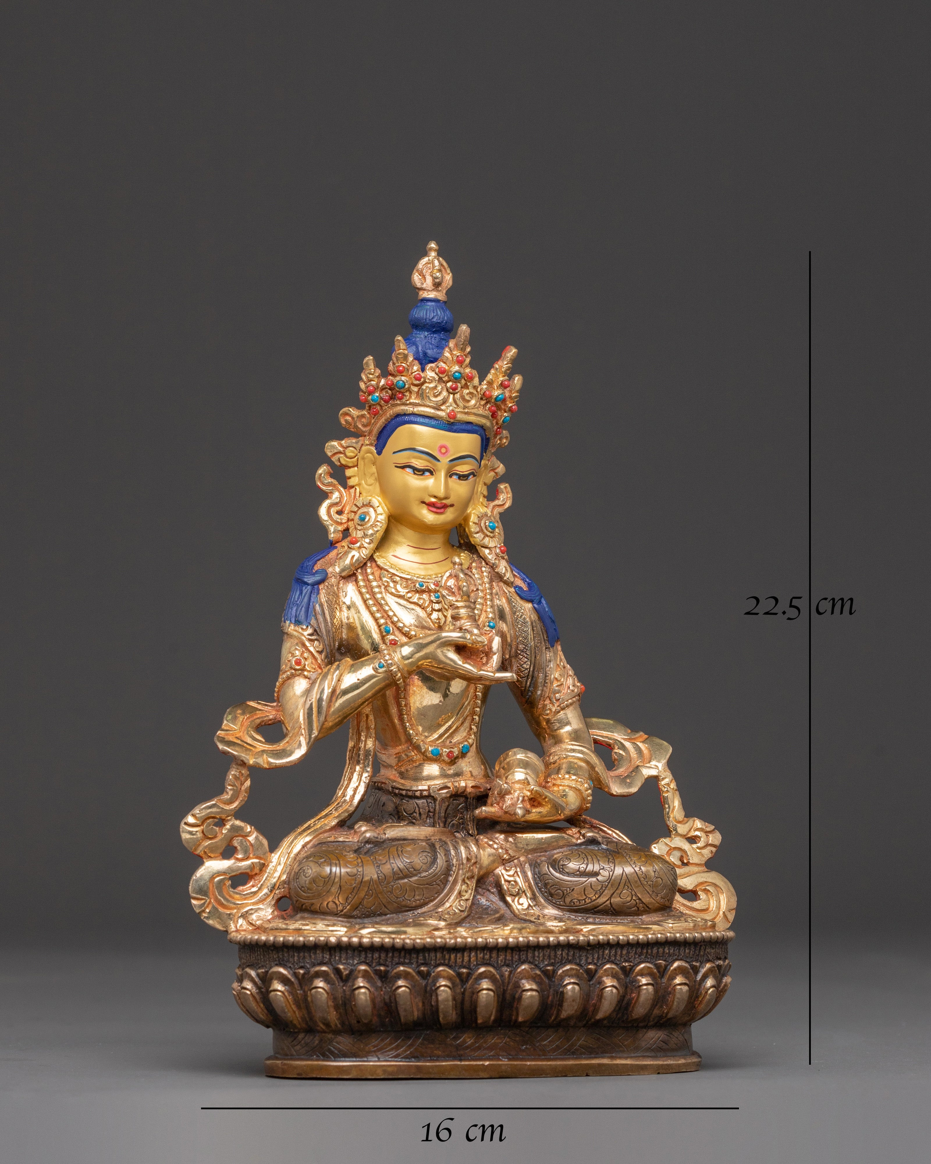 Vajrasattva Golden Statue of Purification | Tantric Purifier for Altar