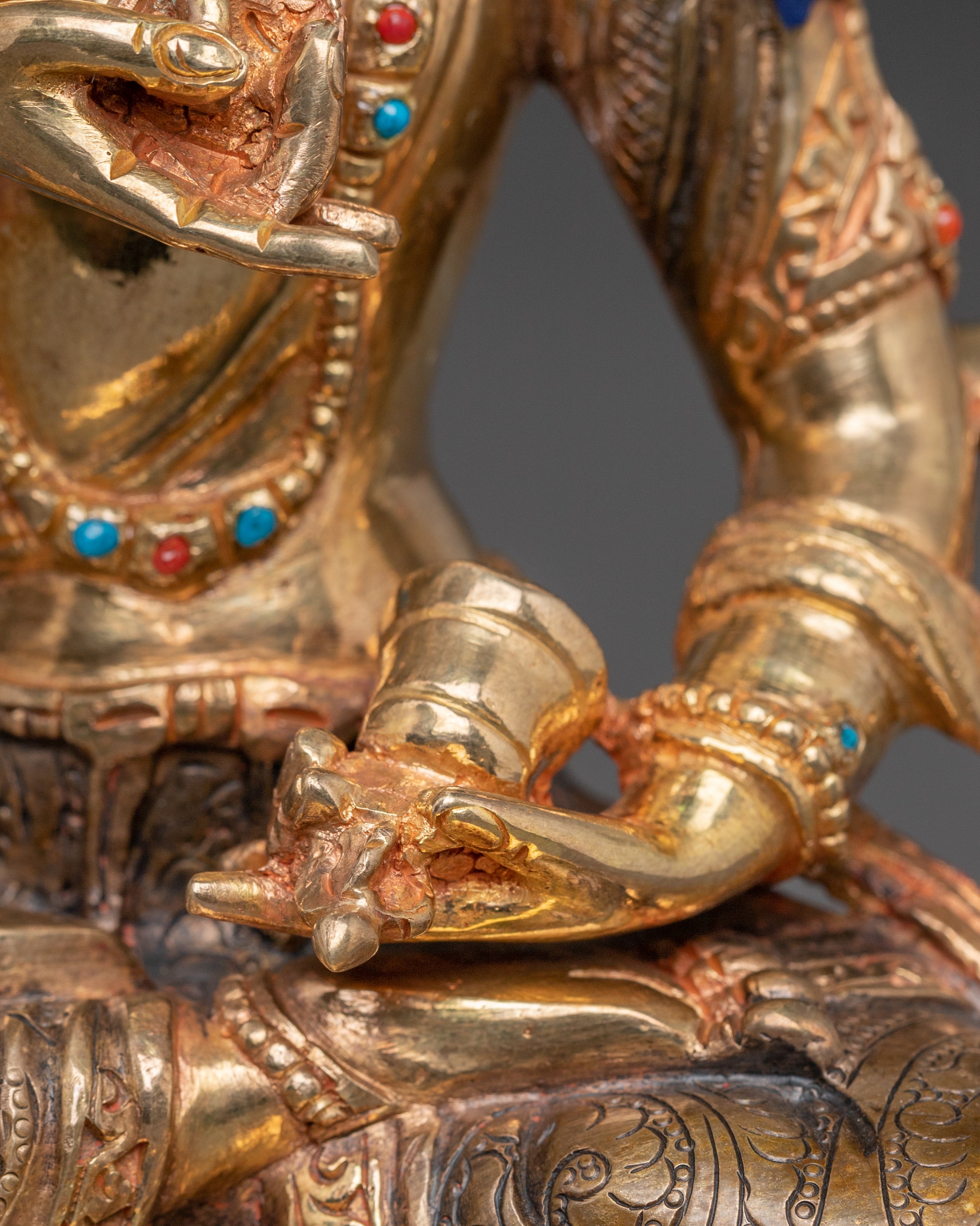 Vajrasattva Golden Statue of Purification | Tantric Purifier for Altar