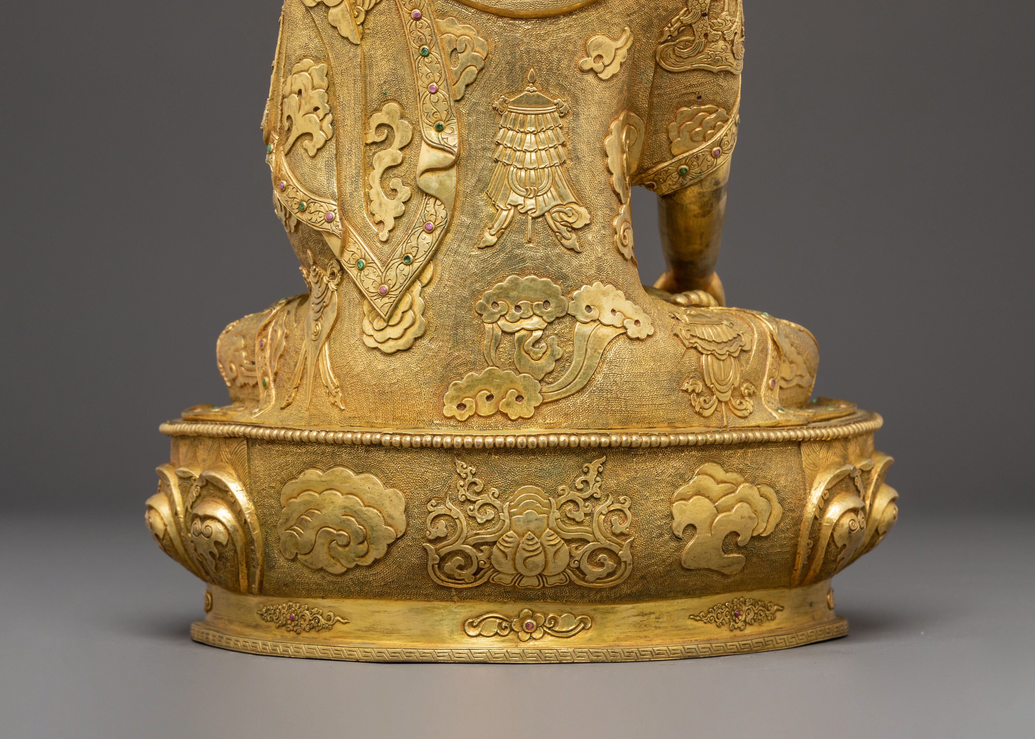 Handcrafted Gautama Buddha Golden Statue | The Statue of Knowledge