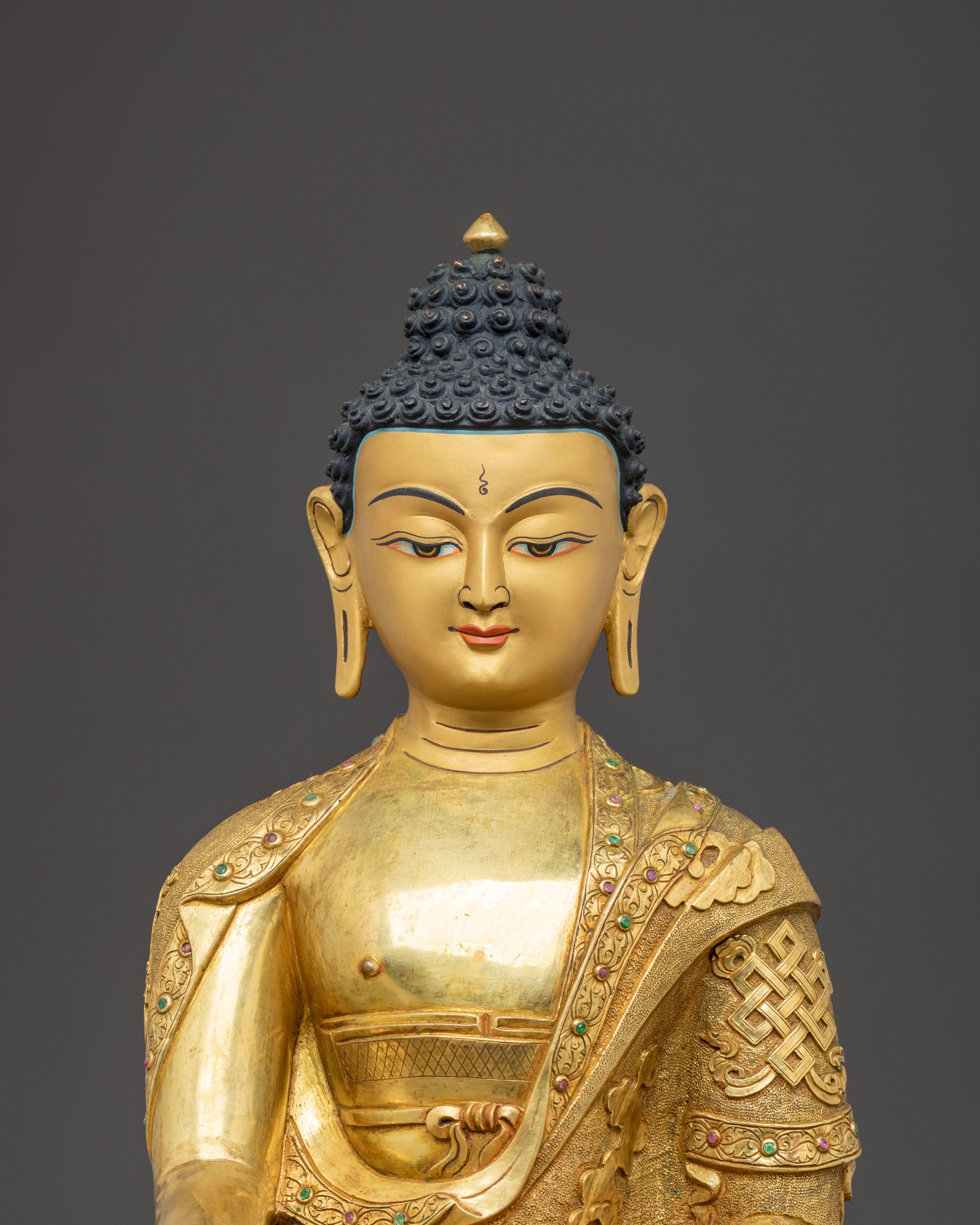Handcrafted Gautama Buddha Golden Statue | The Statue of Knowledge