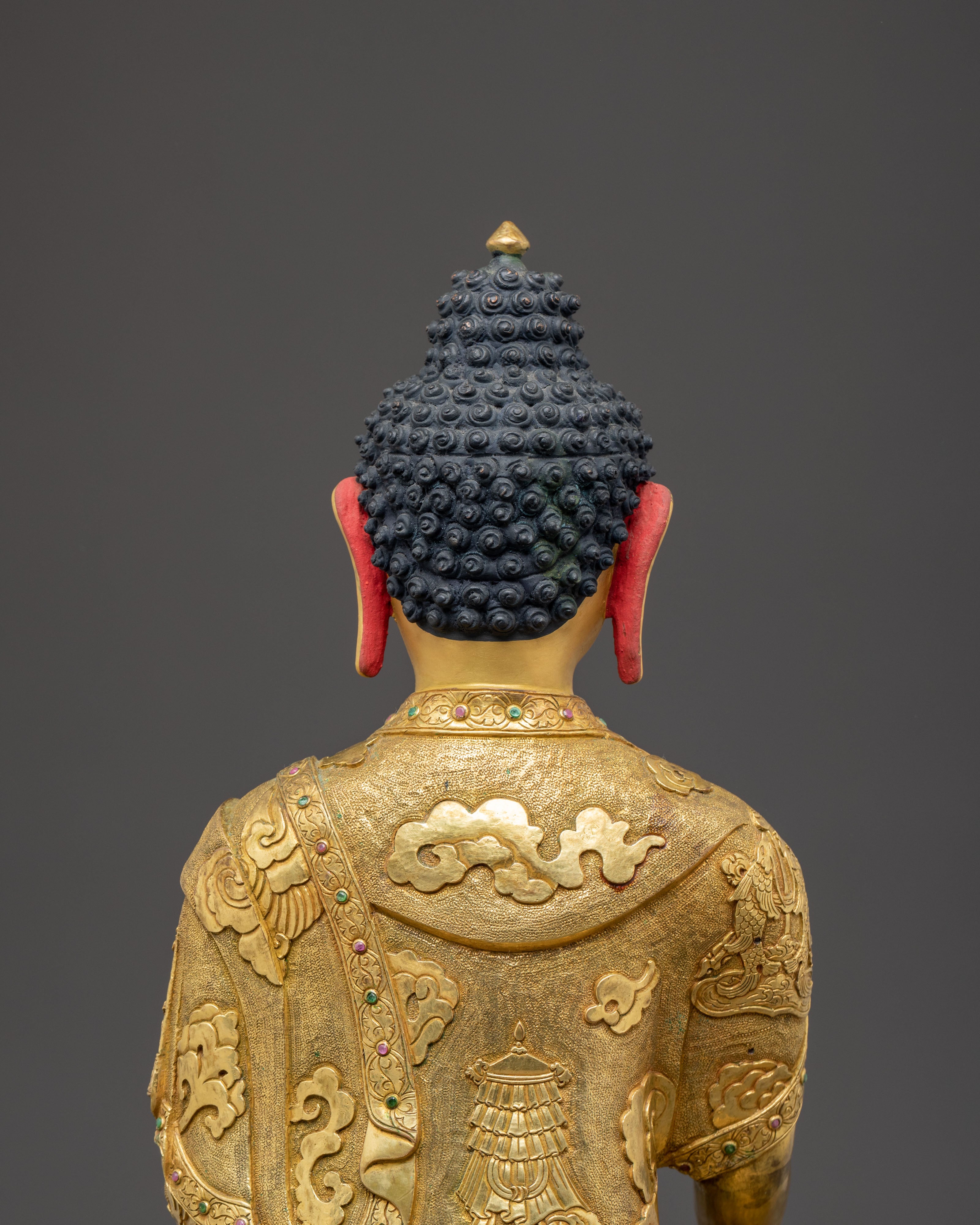 Handcrafted Gautama Buddha Golden Statue | The Statue of Knowledge