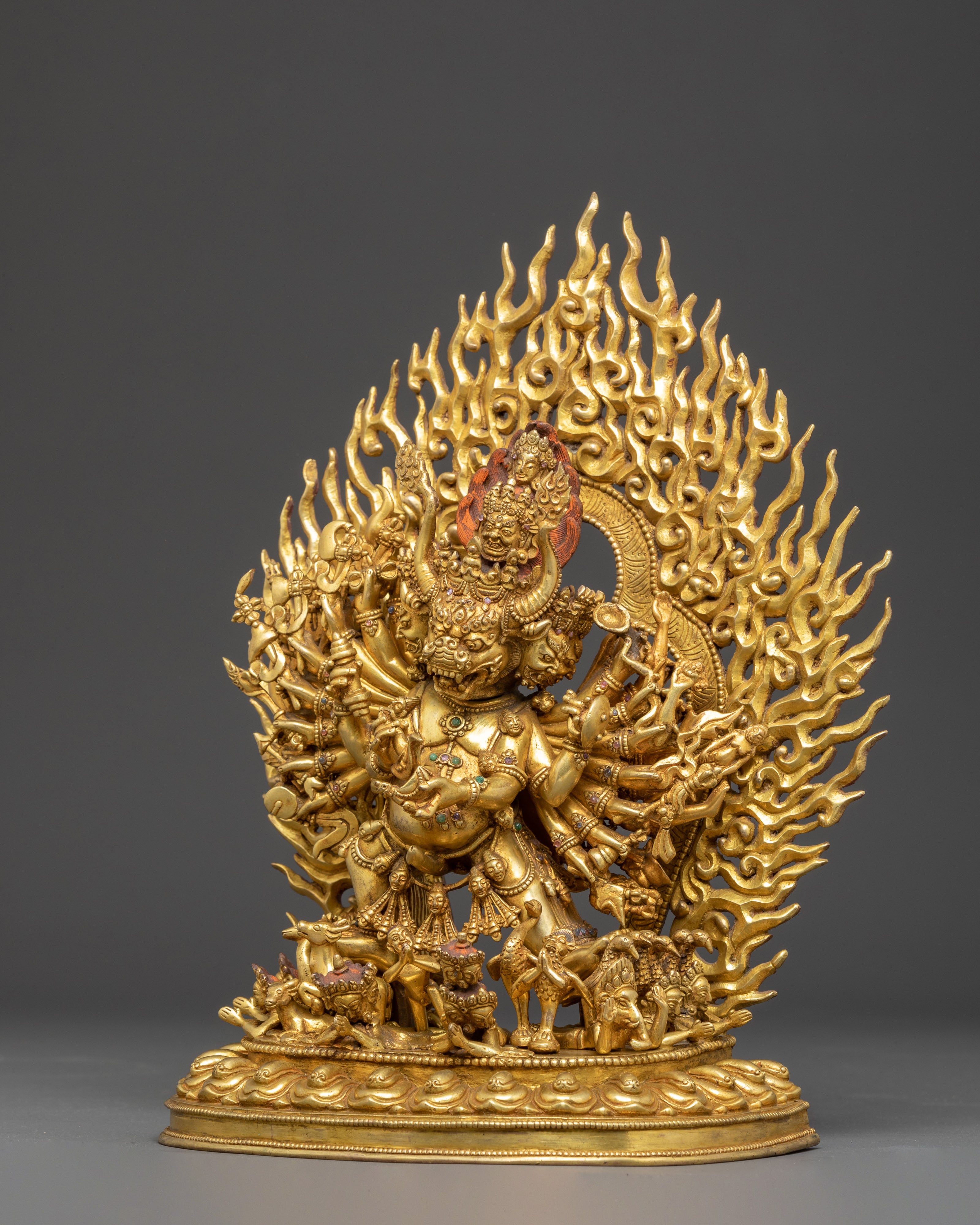 Handcrafted Protection Statue of Yamantaka | Fierce Protector