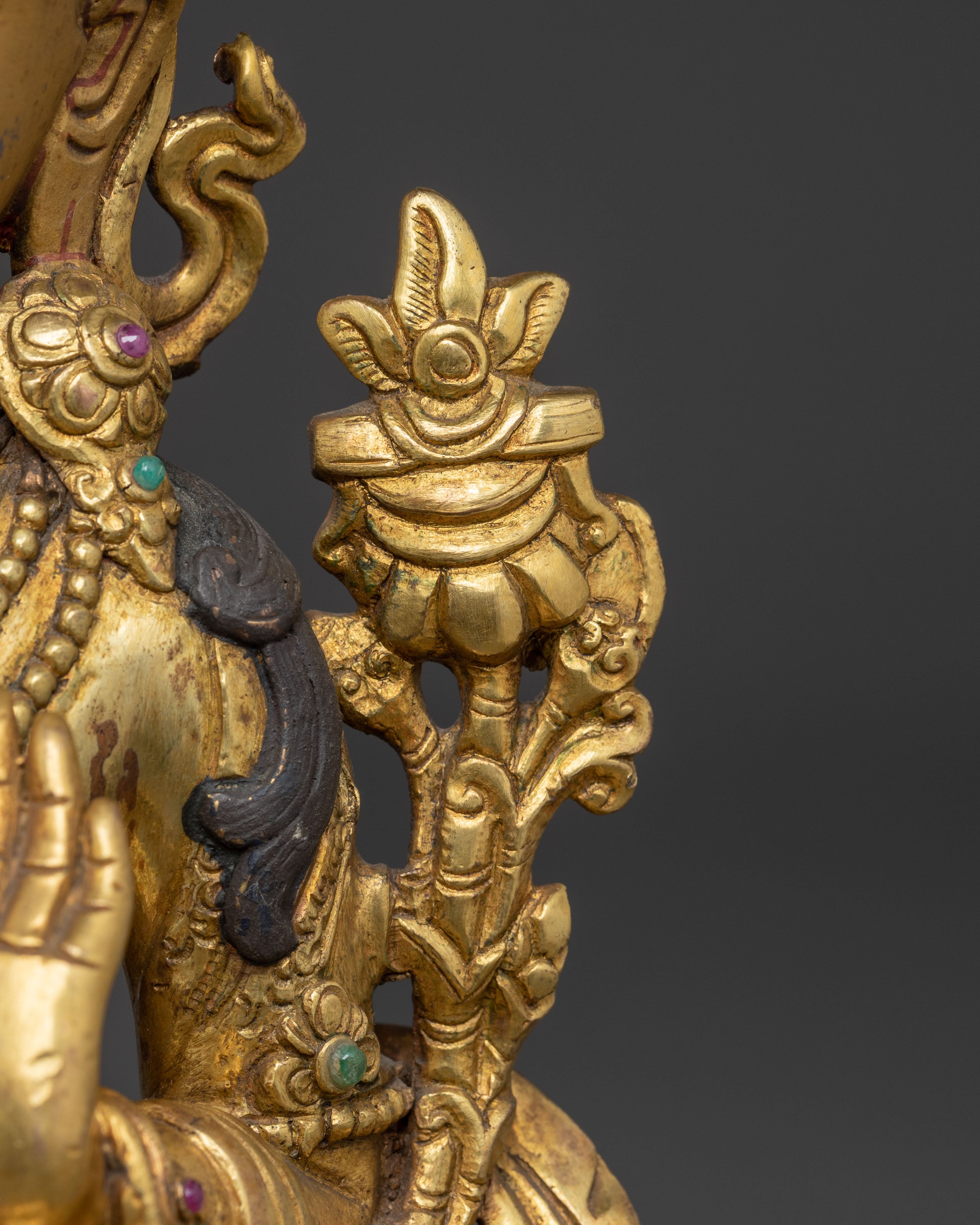 Manjushri Bodhisattva Copper Figurine | Himalayan Wisdom Deity