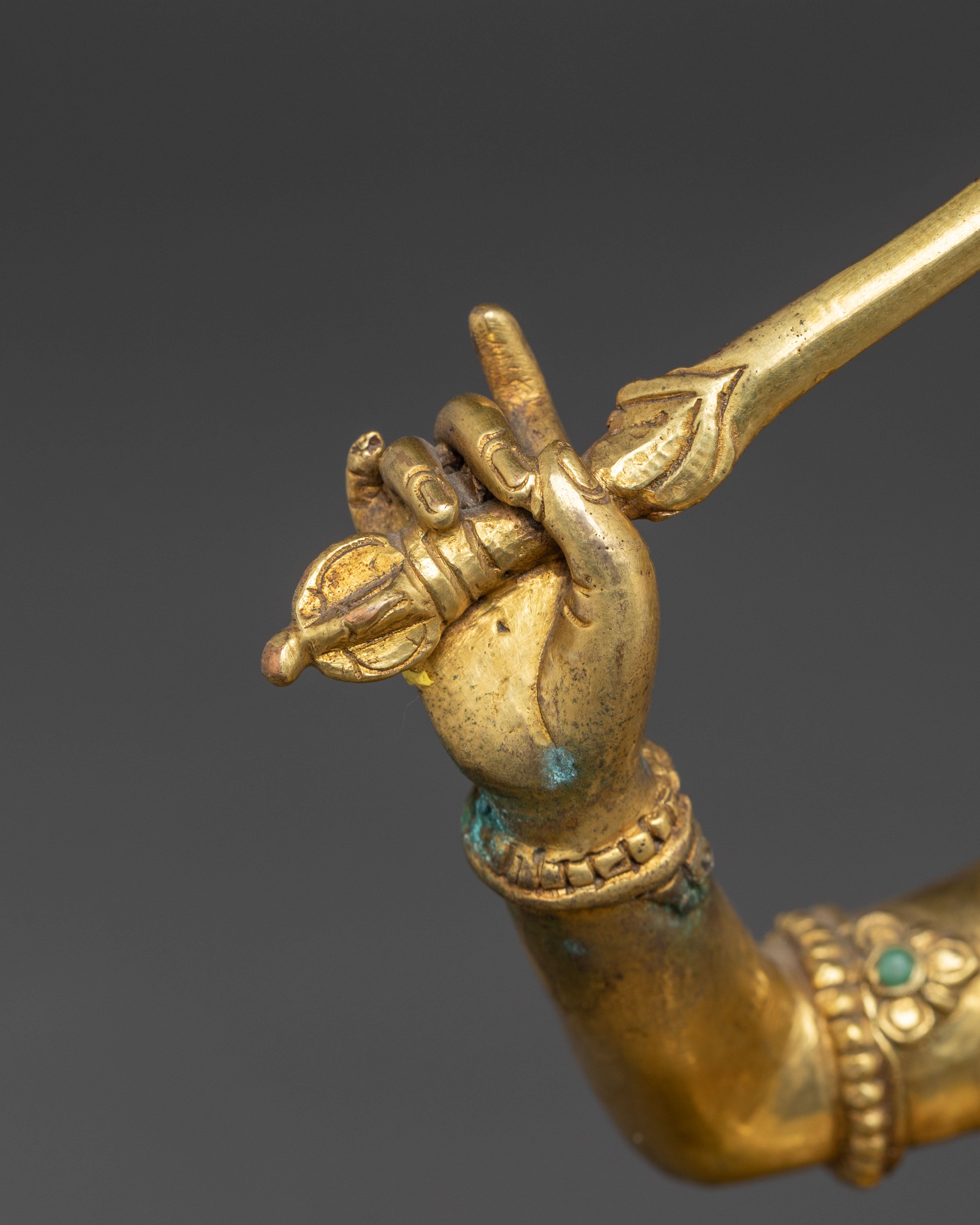 Manjushri Bodhisattva Copper Figurine | Himalayan Wisdom Deity