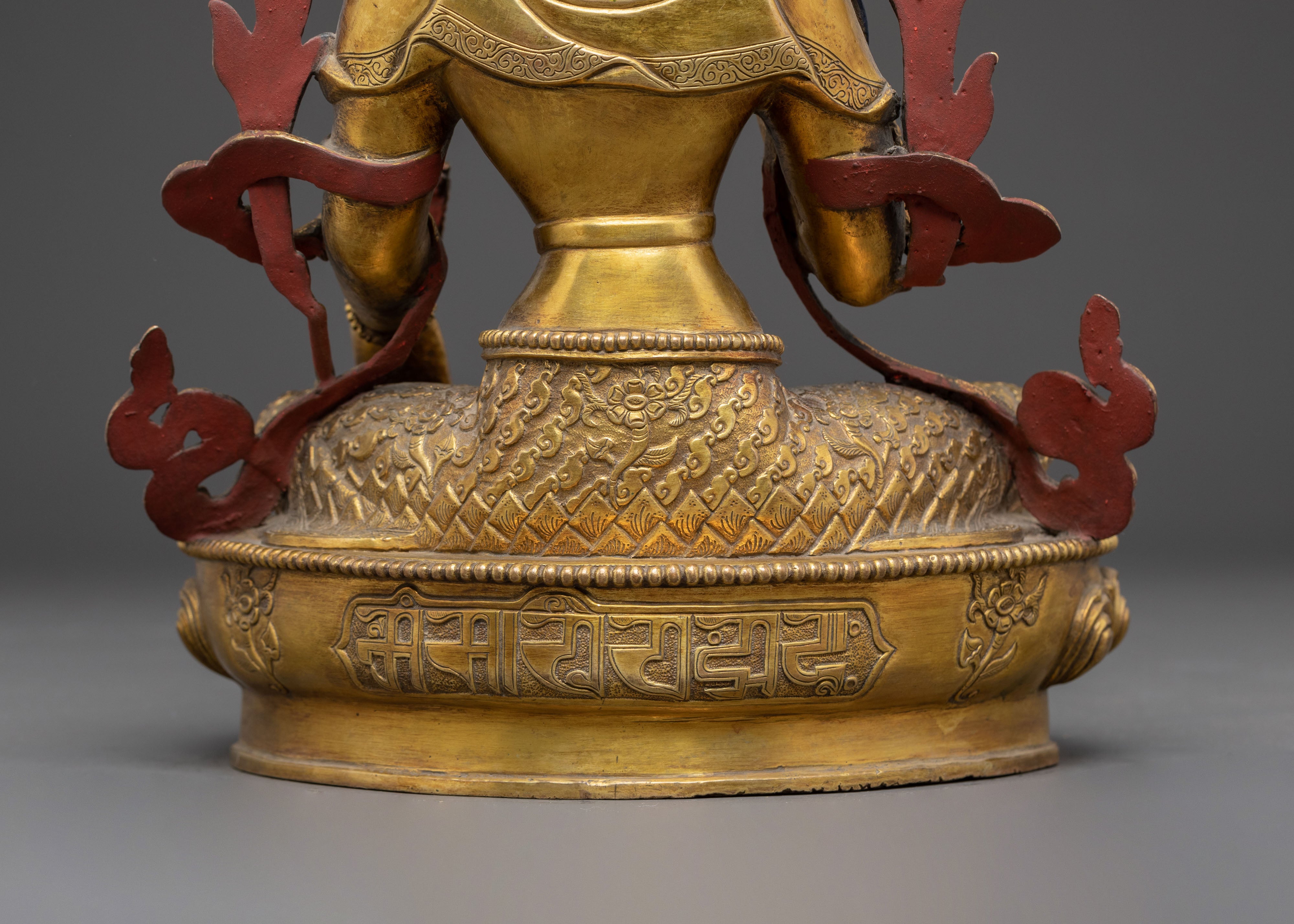 Golden Statue of Bodhisattva Ksitigarbha | Buddhist Protector