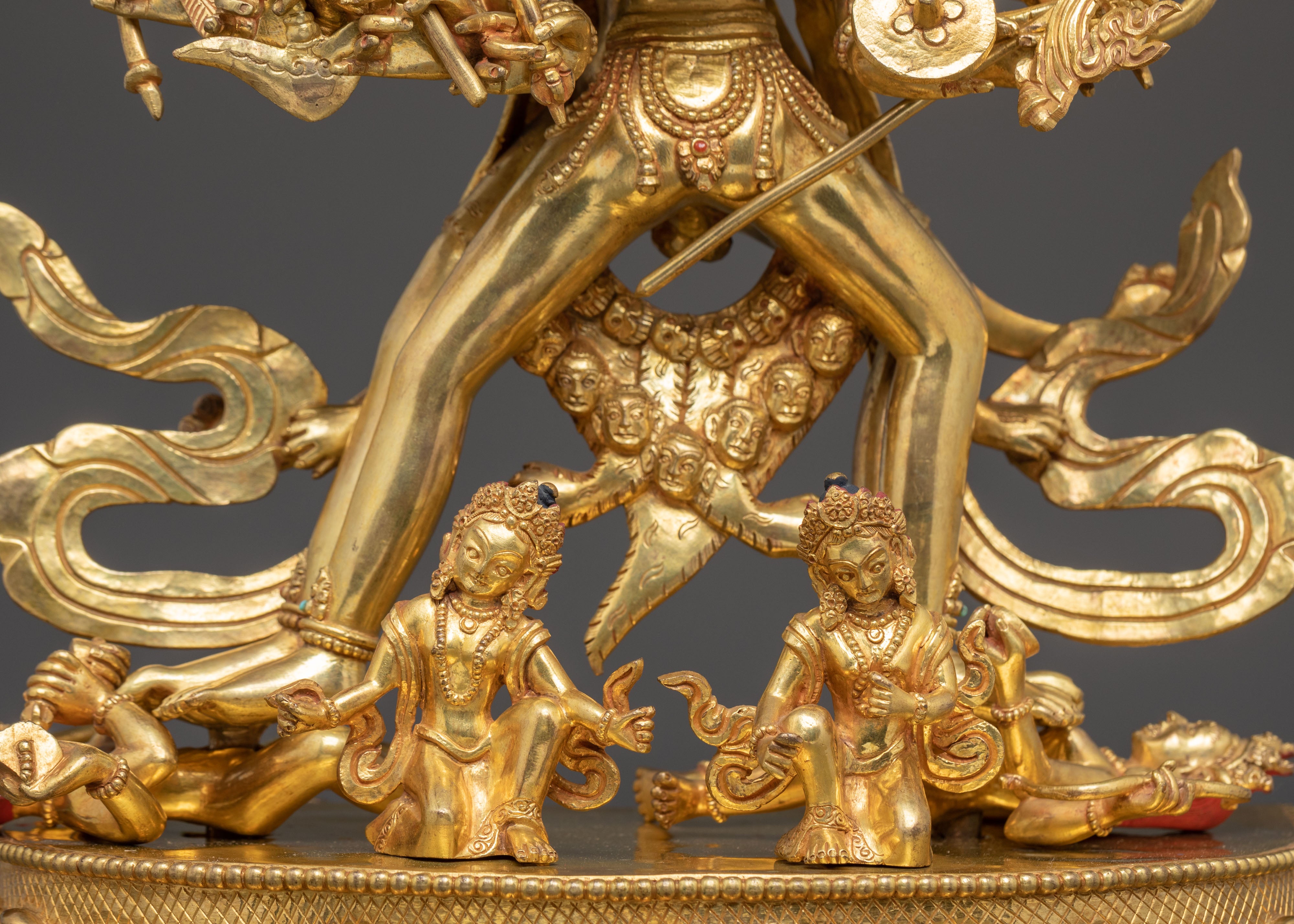 Handmade Kalachakra Statue of Wheel of Time | The Lord of the Kalachakra Tantra