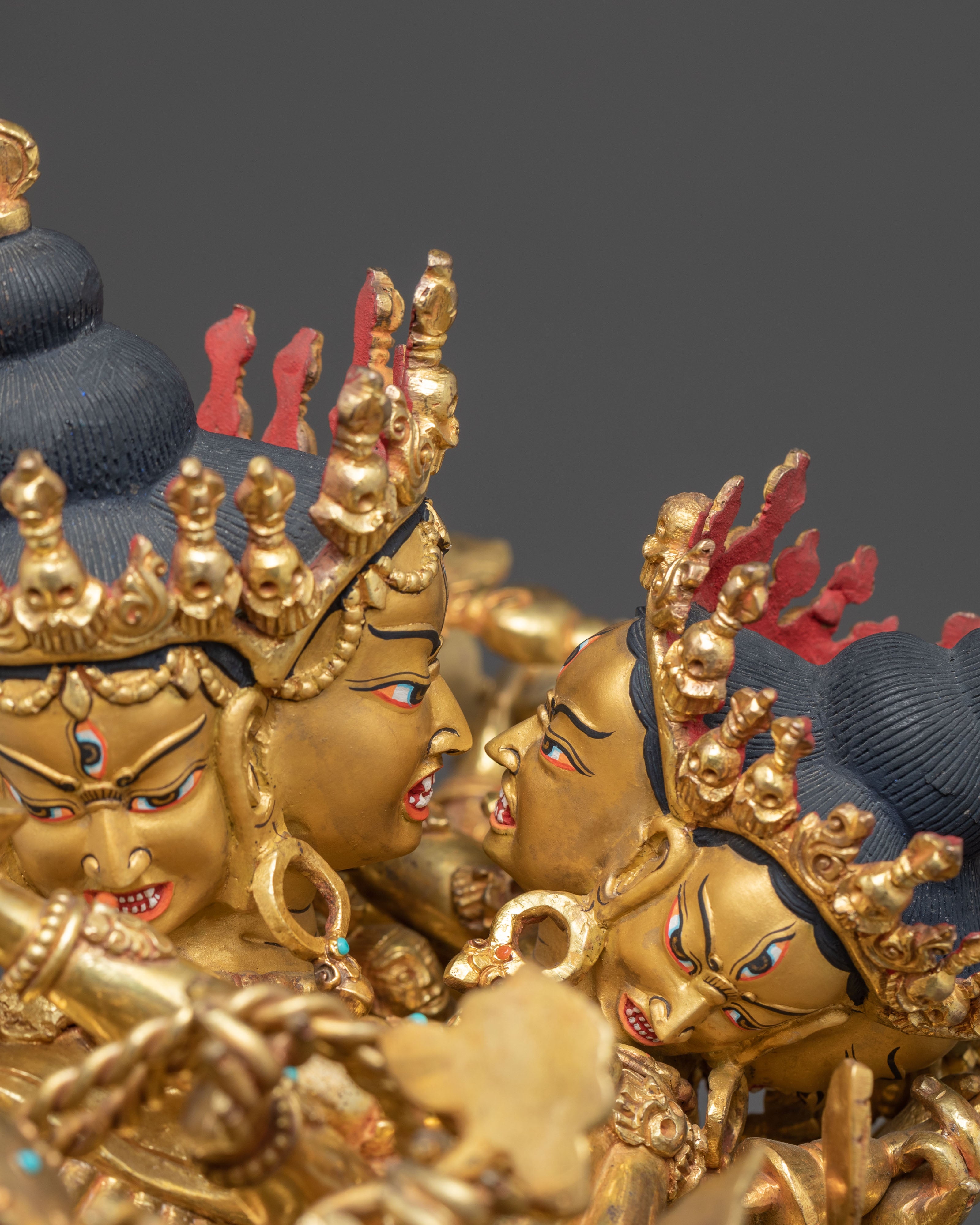 Handmade Kalachakra Statue of Wheel of Time | The Lord of the Kalachakra Tantra