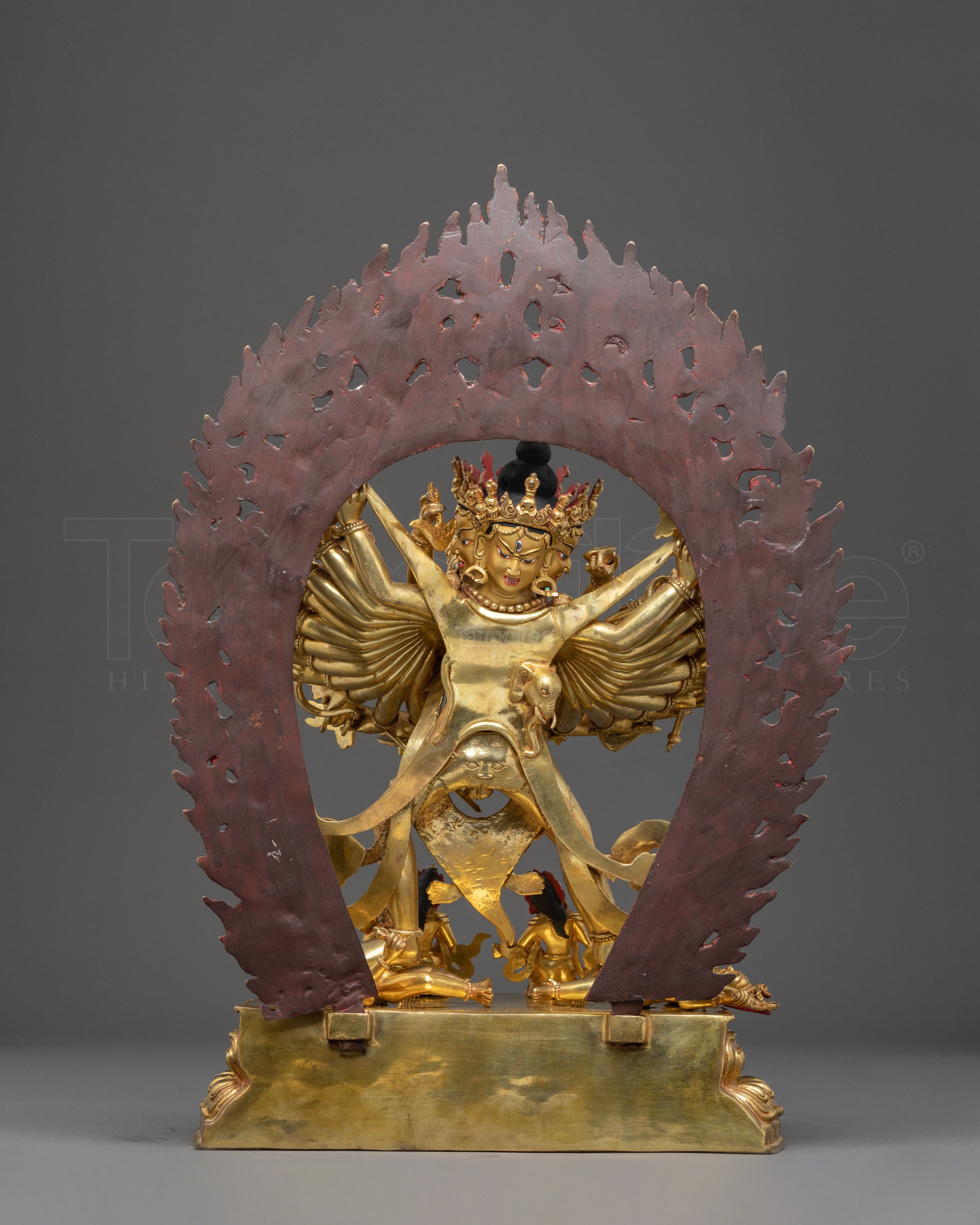 Handmade Kalachakra Statue of Wheel of Time | The Lord of the Kalachakra Tantra