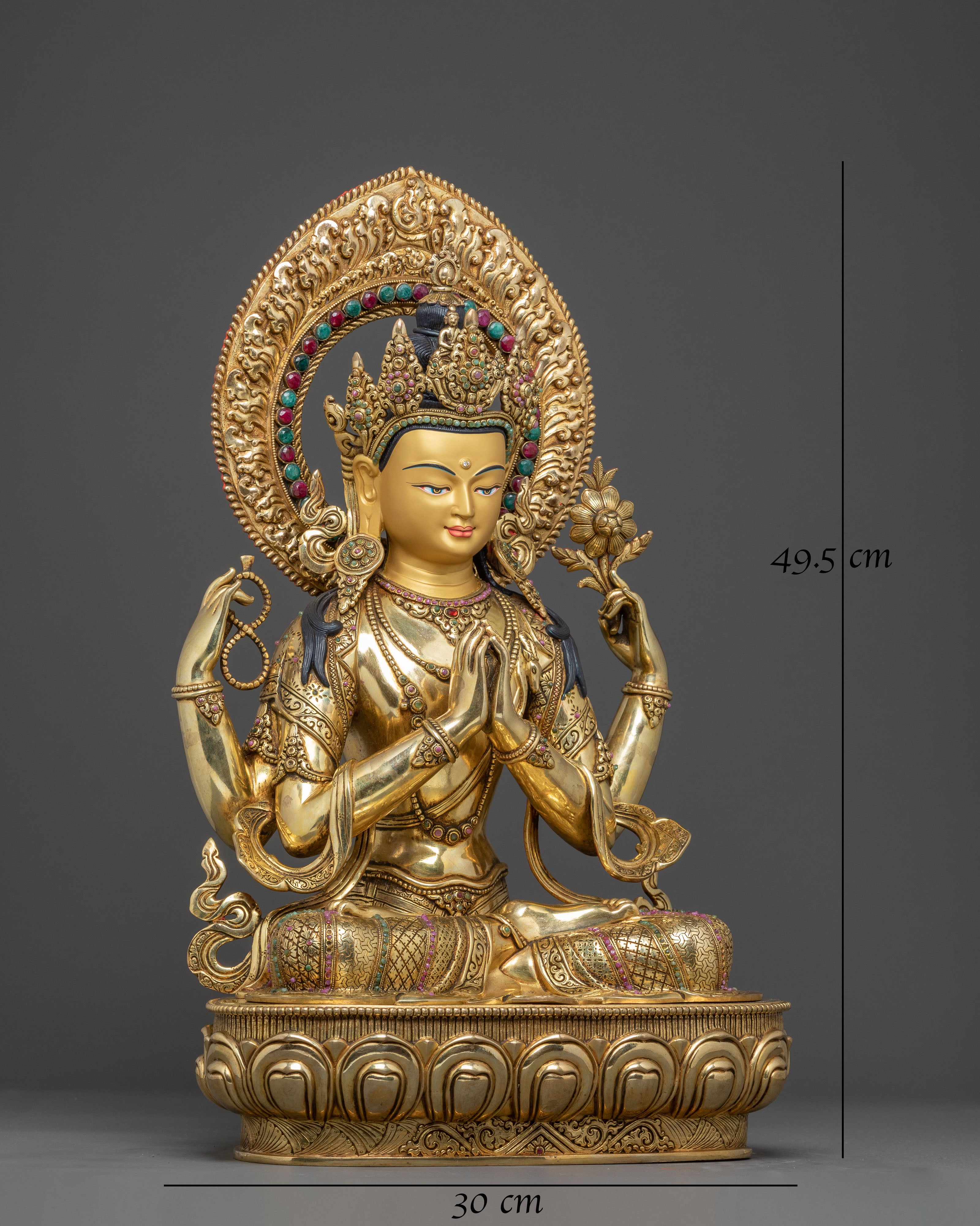 Peaceful Chenrezig Buddha Statue