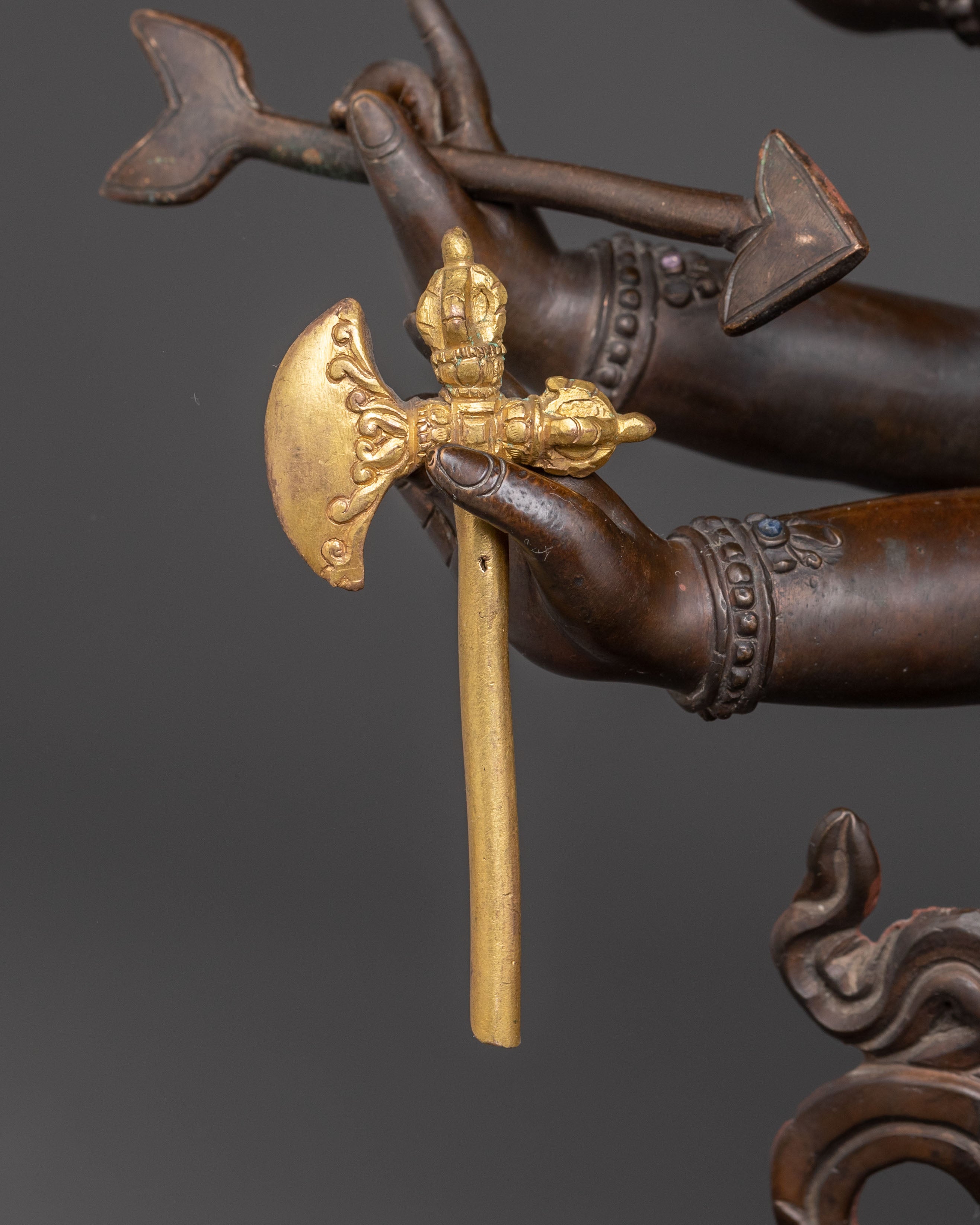 Handcrafted Maha Vajrasattva Oxidized Statue | Symbol of Purity