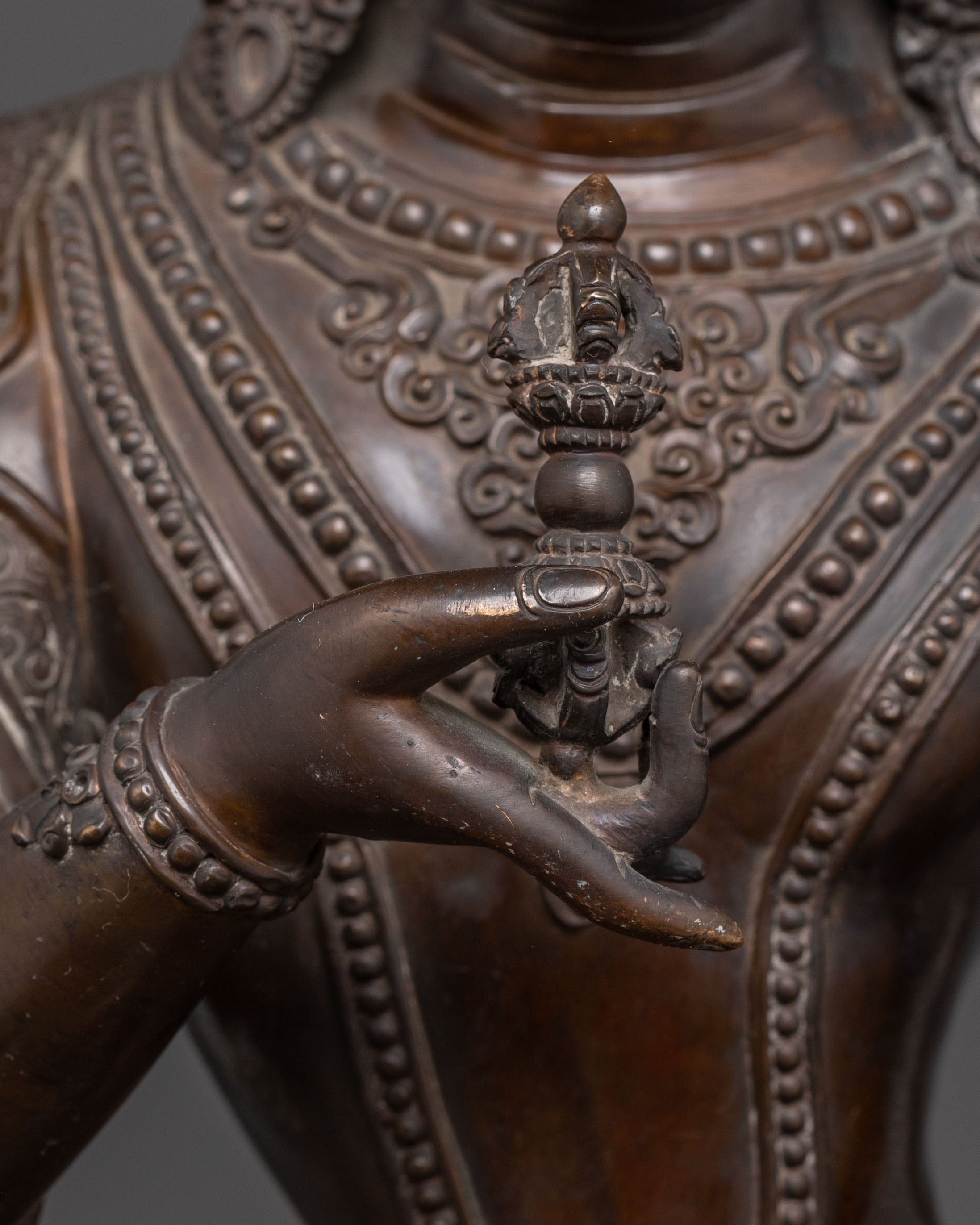 Handcrafted Maha Vajrasattva Oxidized Statue | Symbol of Purity
