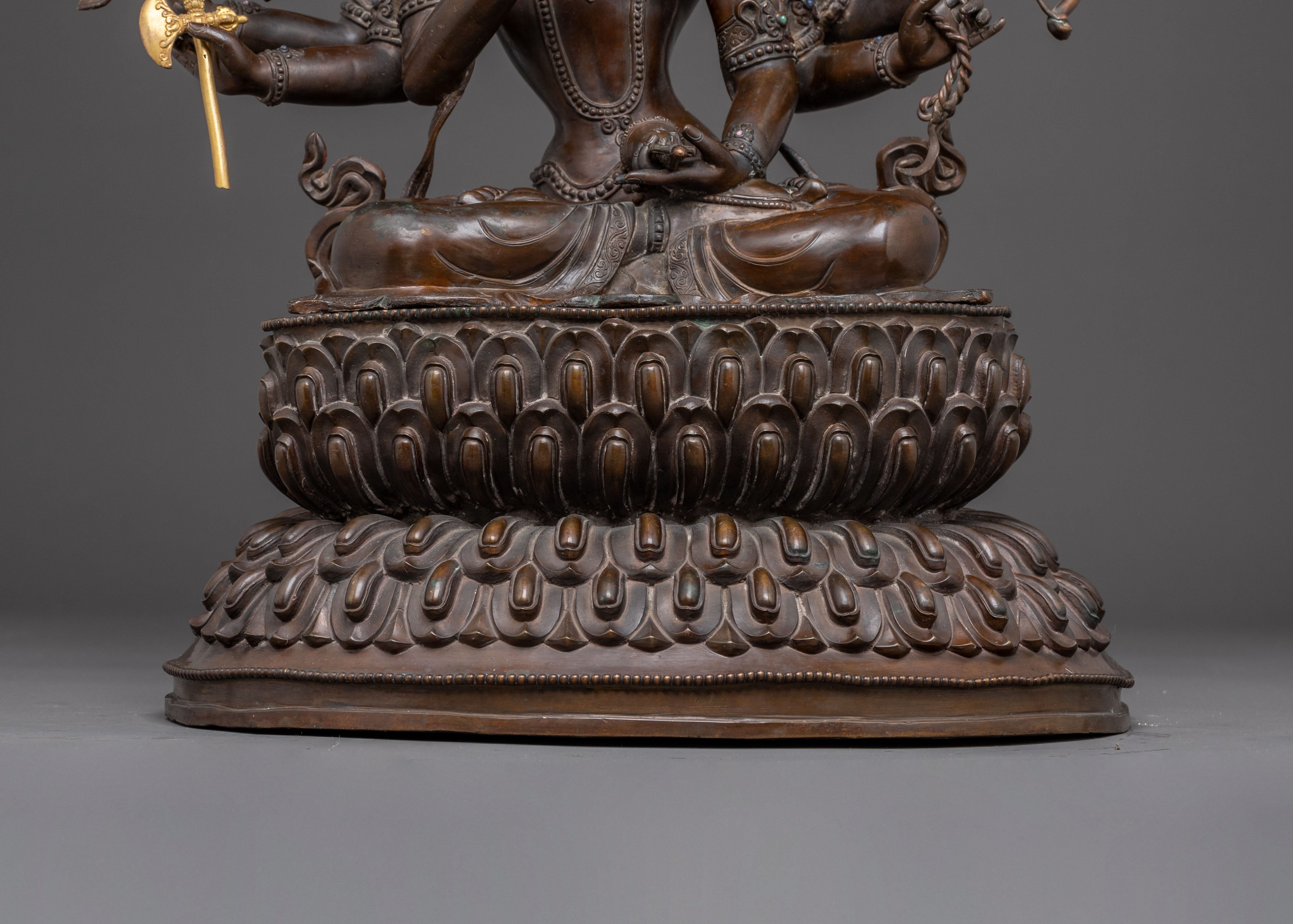 Handcrafted Maha Vajrasattva Oxidized Statue | Symbol of Purity