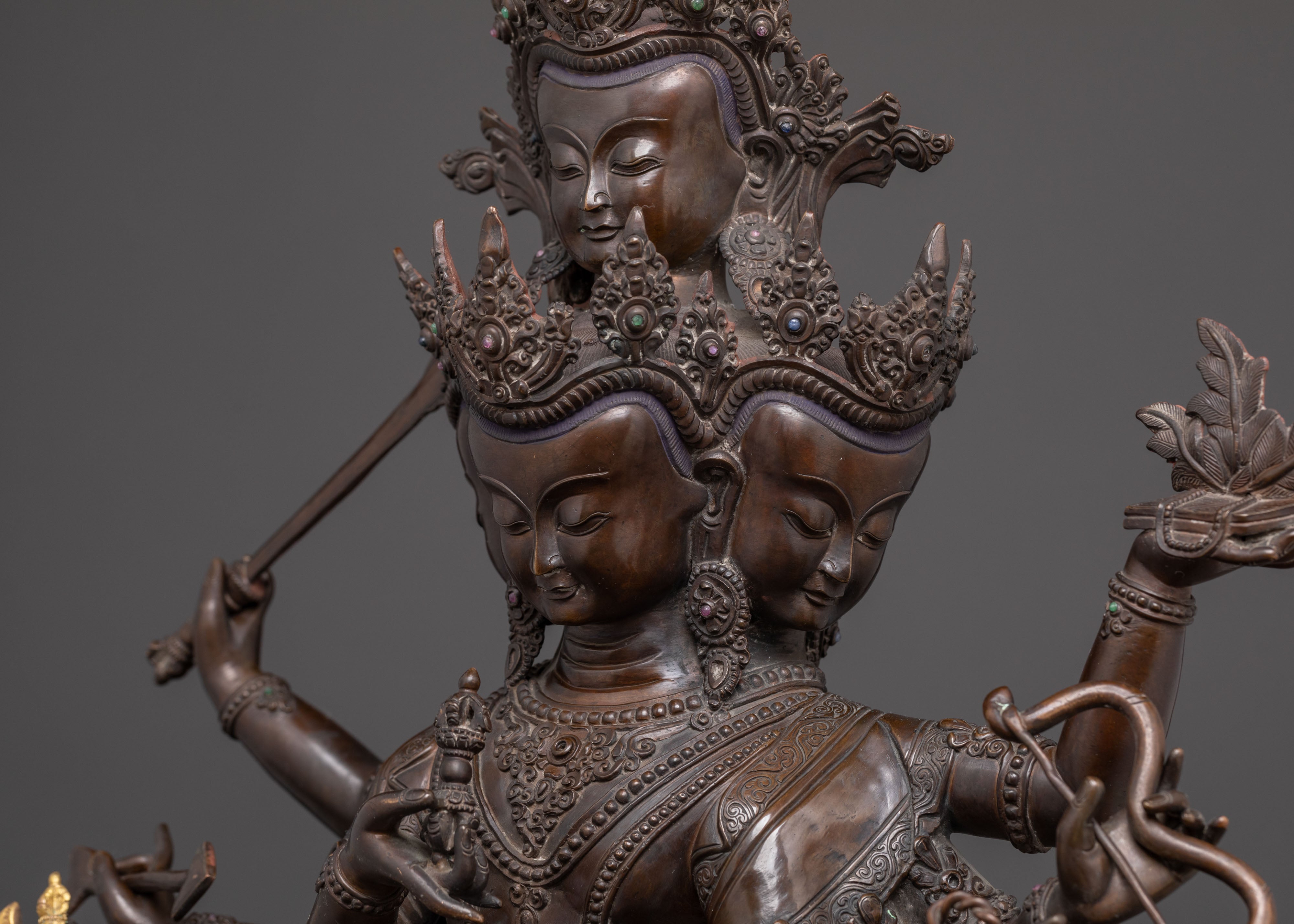 Handcrafted Maha Vajrasattva Oxidized Statue | Symbol of Purity