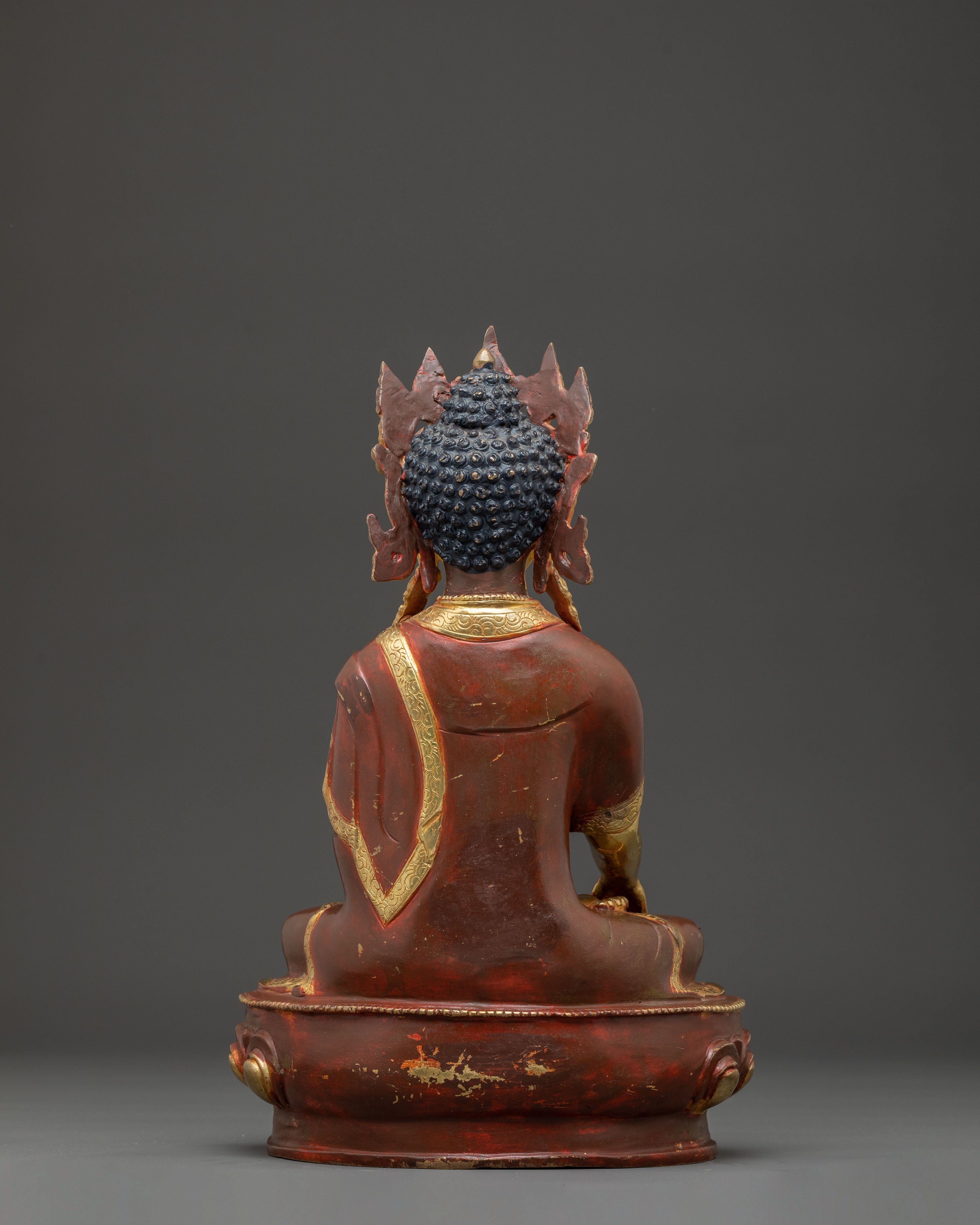 Handmade Statue of Crowned Shakyamuni Buddha | Historical Buddha