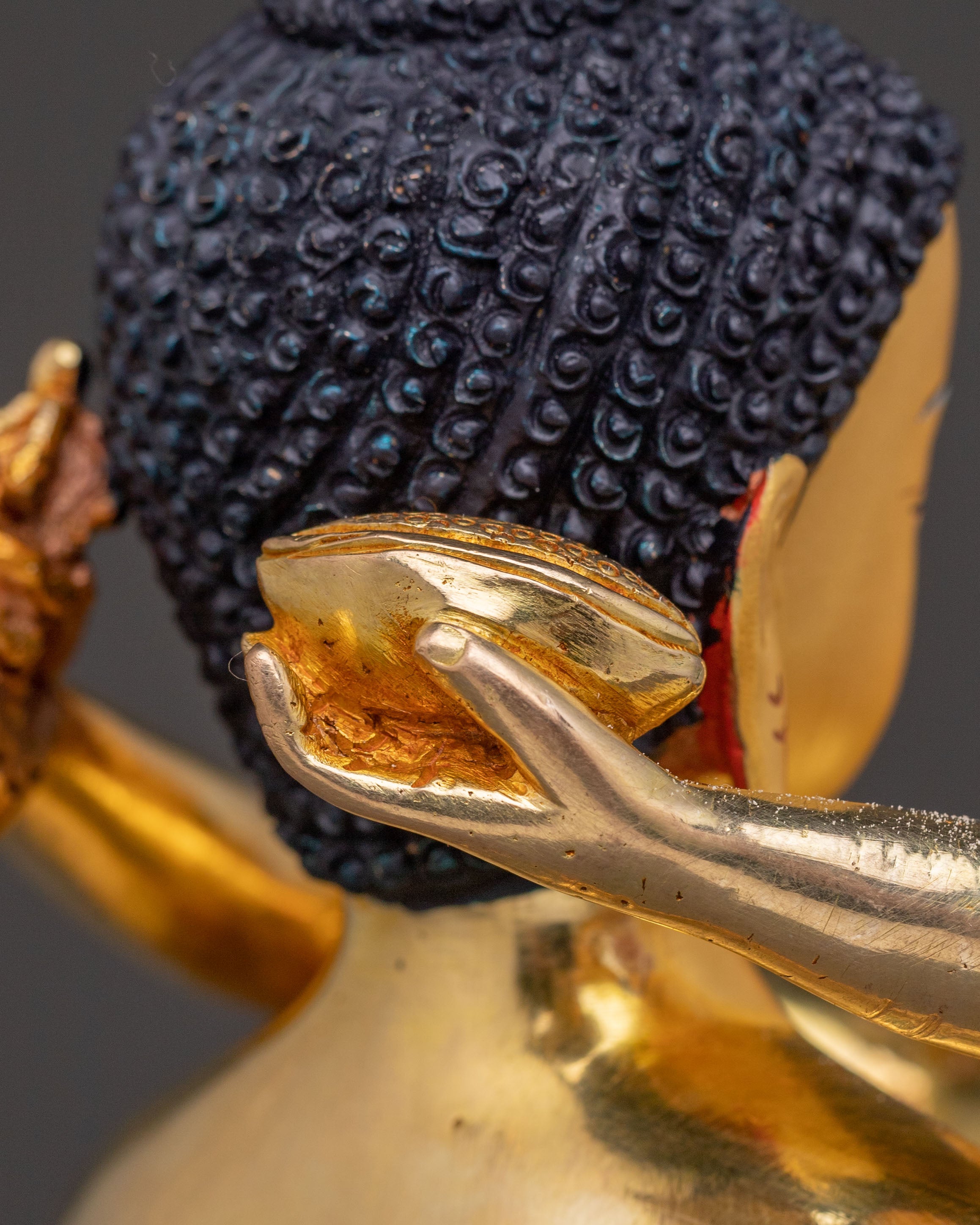 Samantabhadra Consort Sacred Statue – 24K Gilded Copper