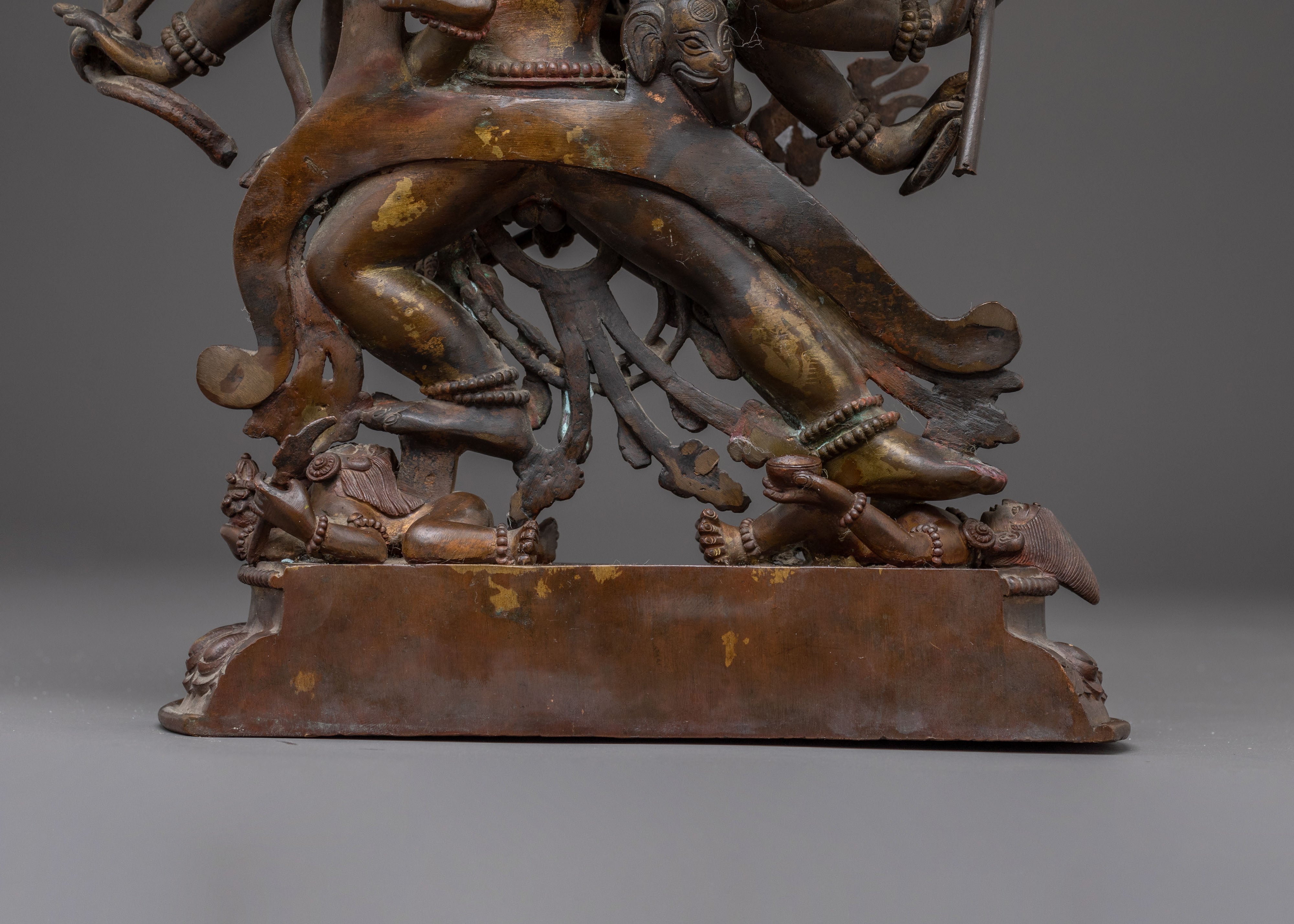 Oxidized Copper Chakrasamvara Statue | Antique Finish