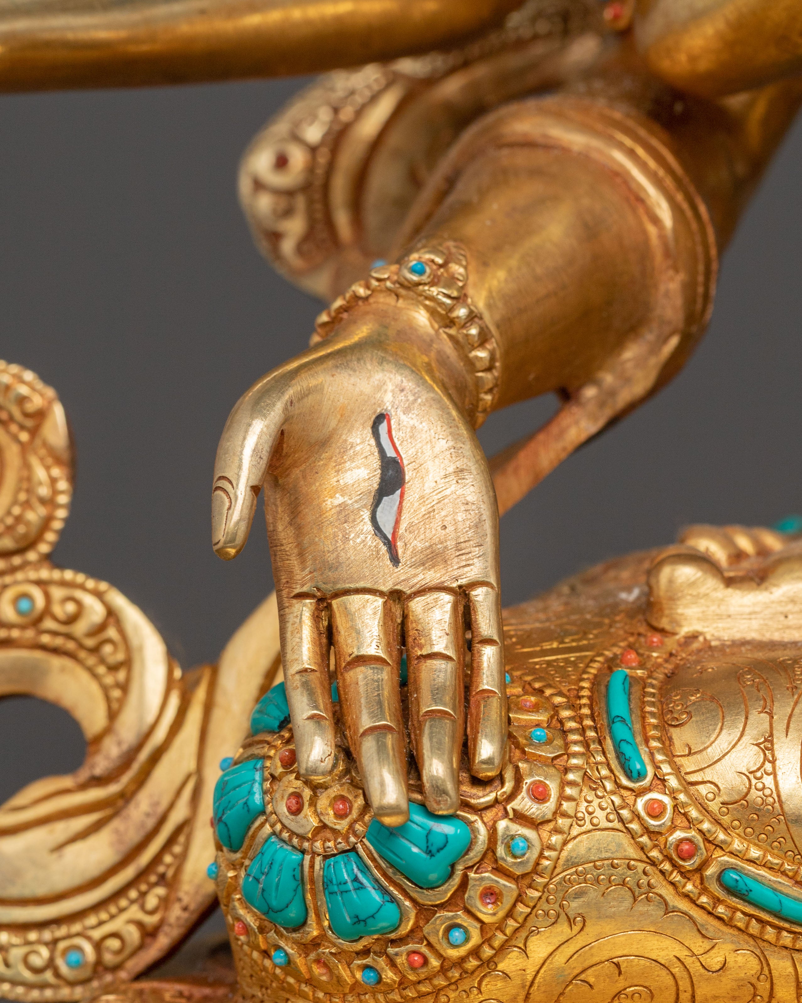 Golden Copper Namgyalma Statue | Supreme Long Life Deity