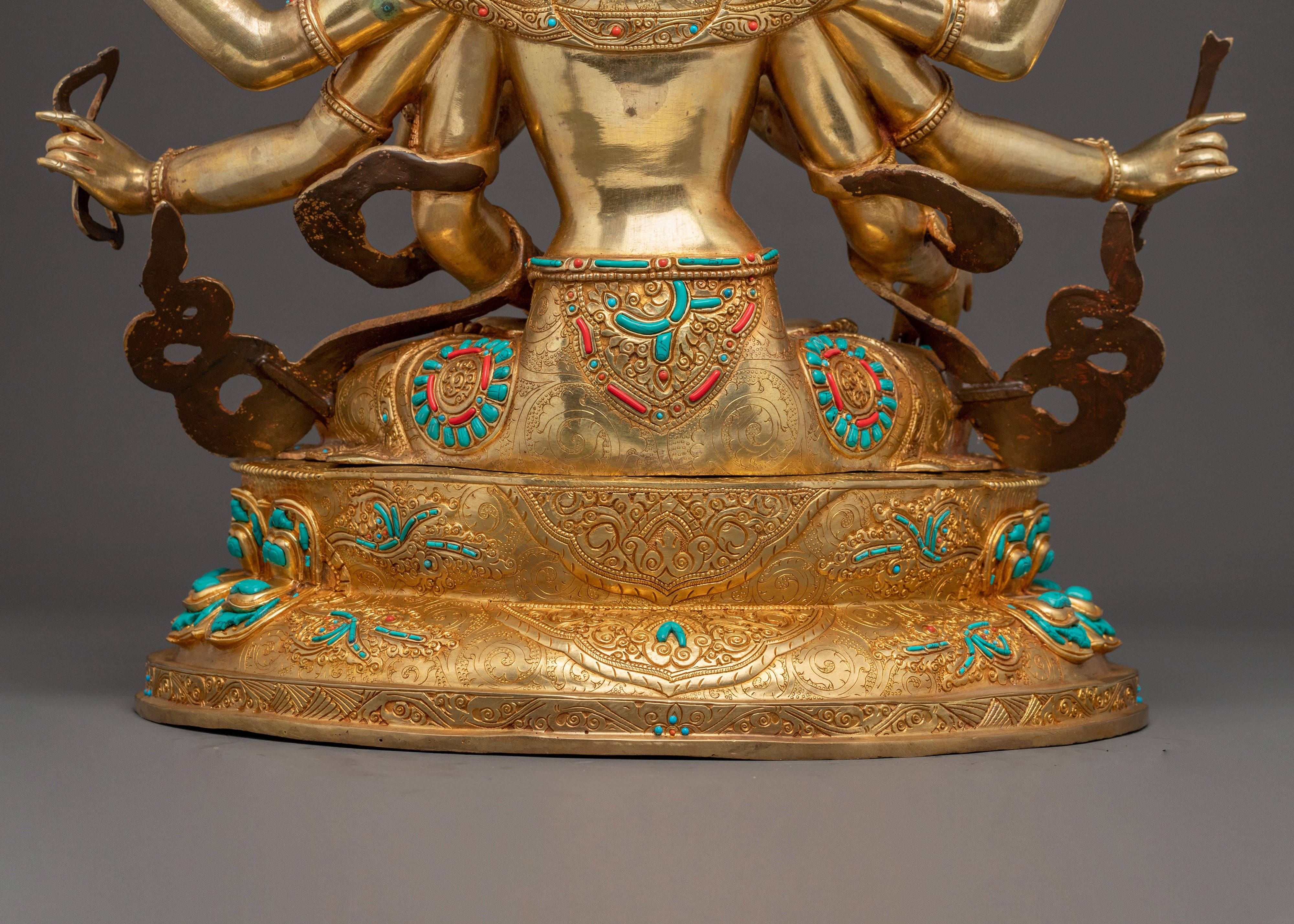 Golden Copper Namgyalma Statue | Supreme Long Life Deity