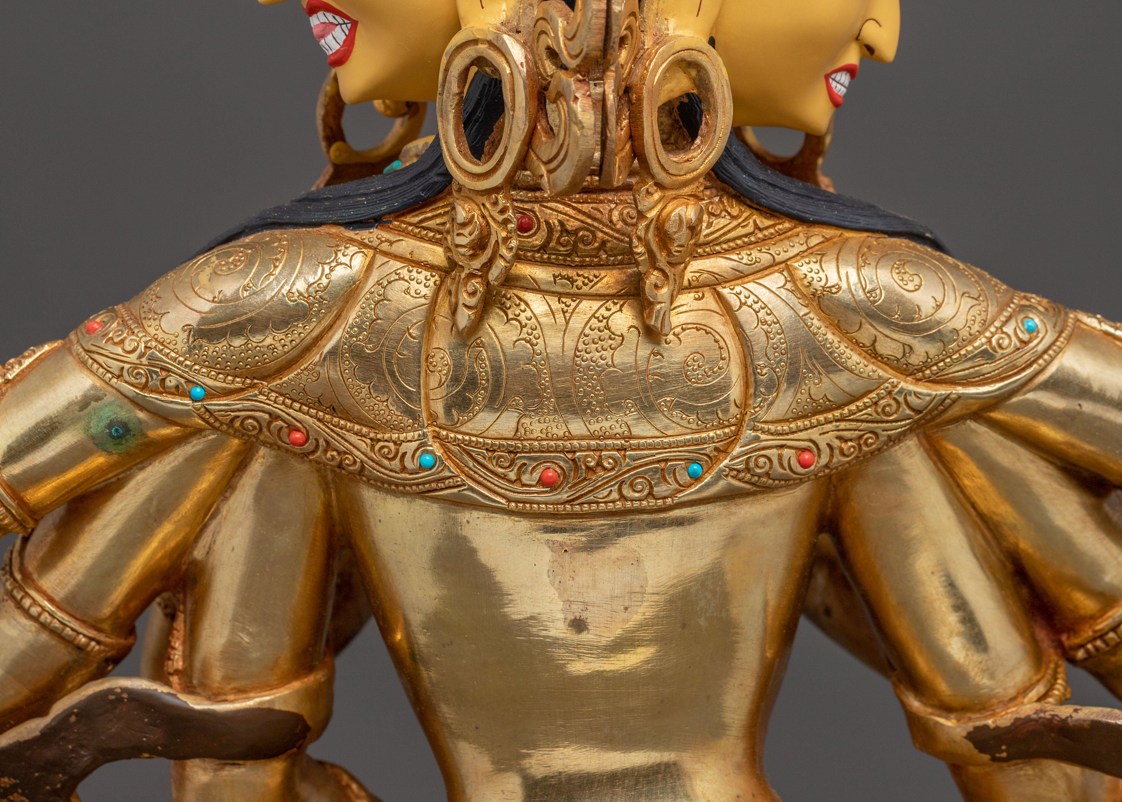 Golden Copper Namgyalma Statue | Supreme Long Life Deity