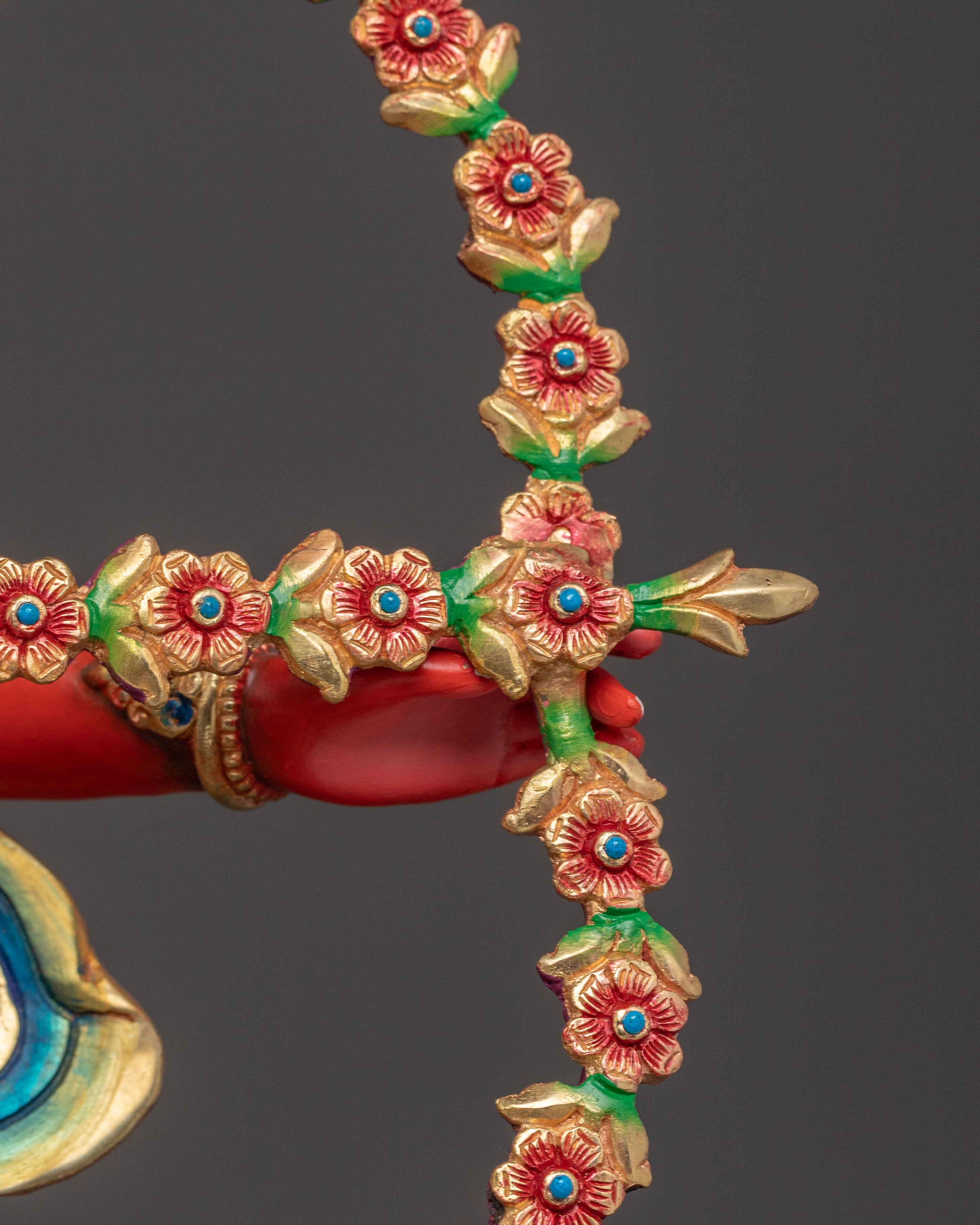 Handcrafted Sacred Kurukulla Statue | Buddhist Artwork from Nepal