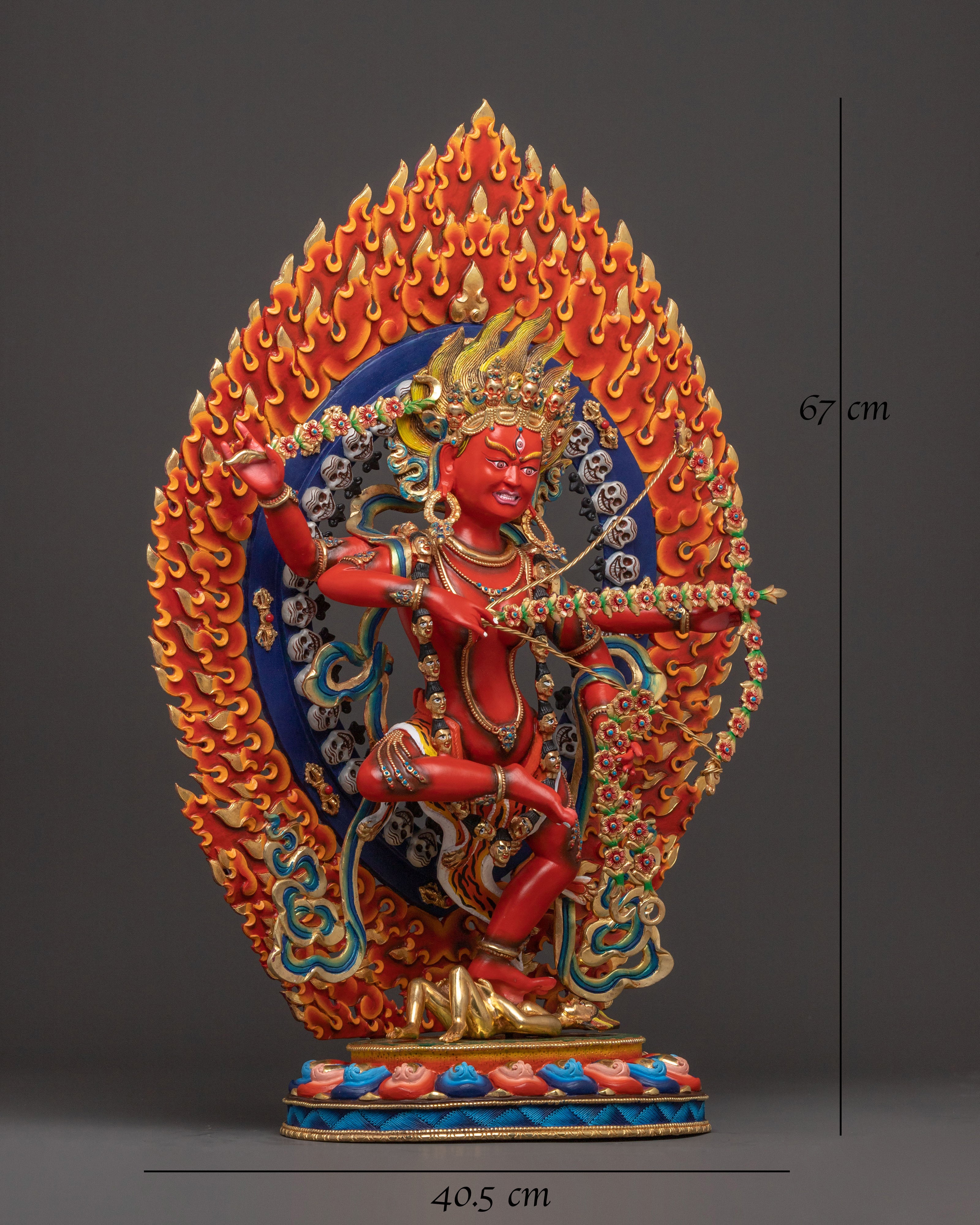 Handcrafted Sacred Kurukulla Statue | Buddhist Artwork from Nepal