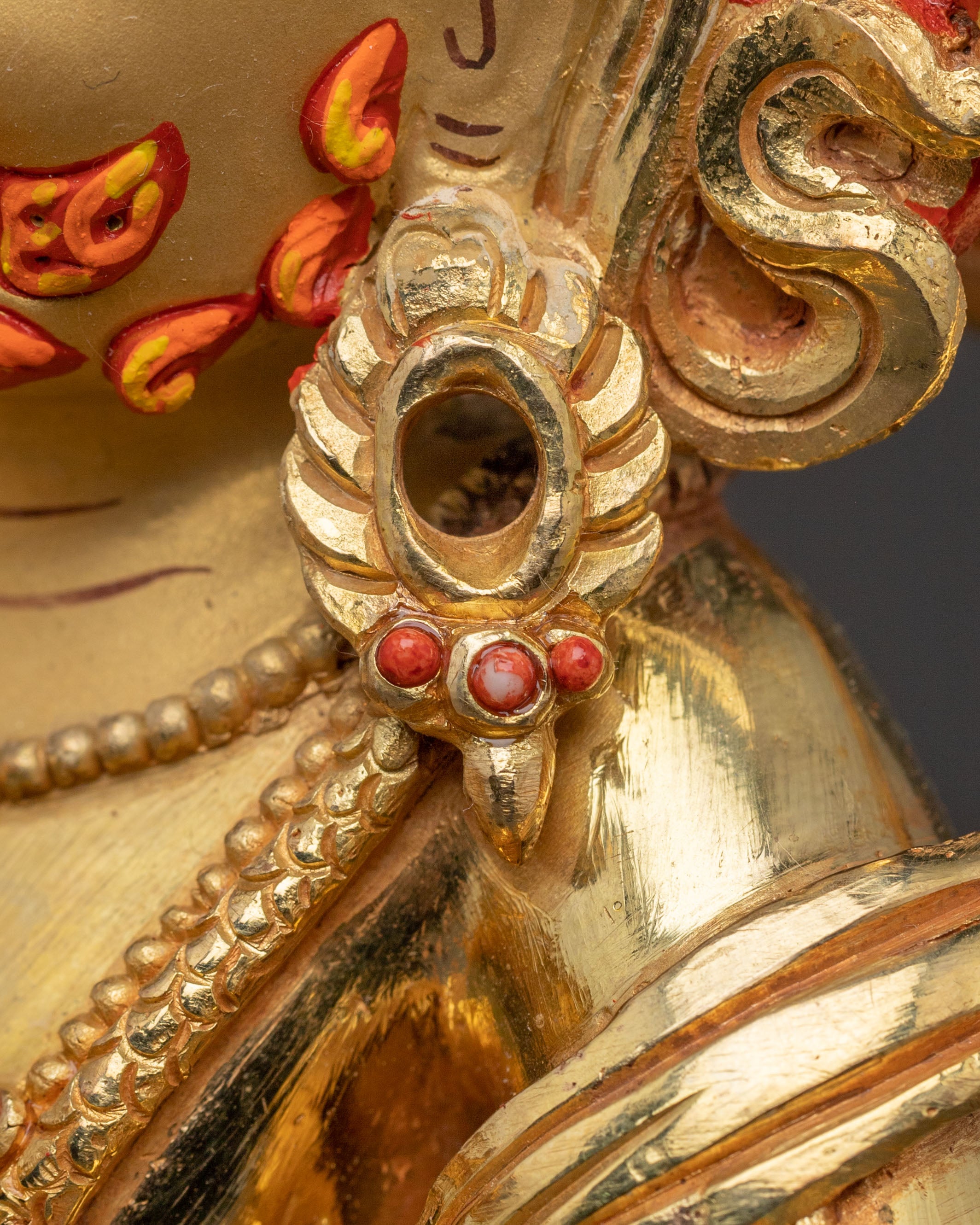 Black Dzambhala Buddhist Statue